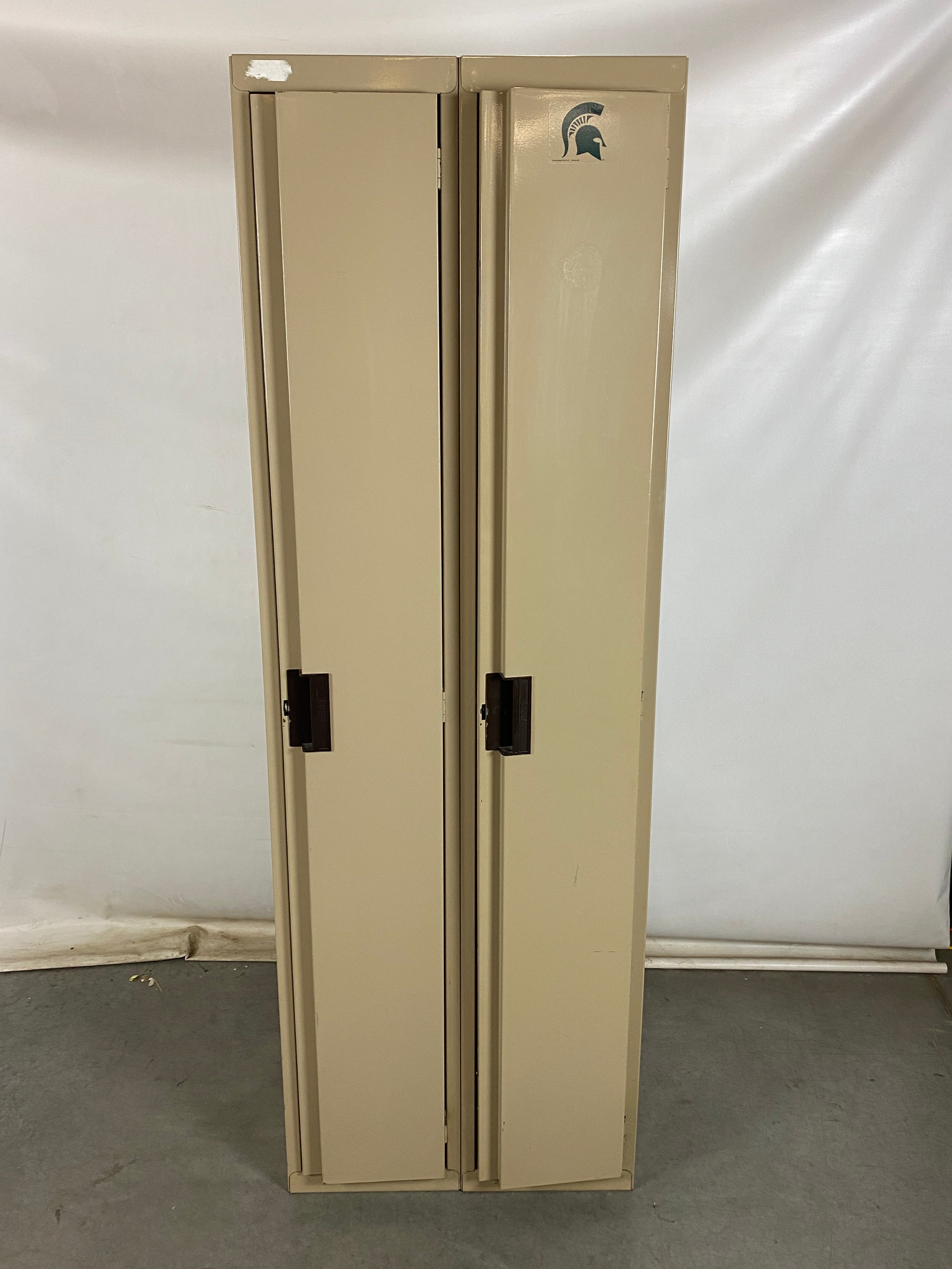 EDSAL Pair of Cream Metal Lockers