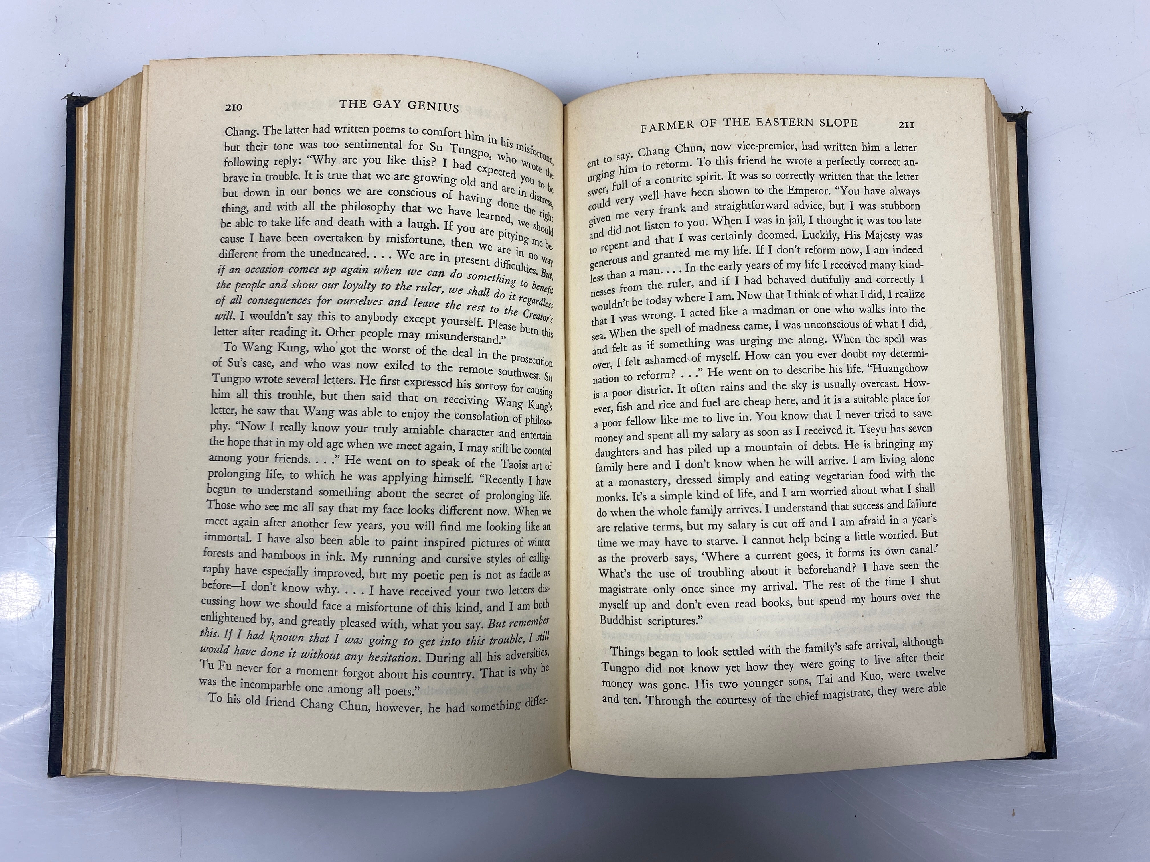 The Gay Genius: The Life and Times of Su Tungpo by Yutang 1947 HC