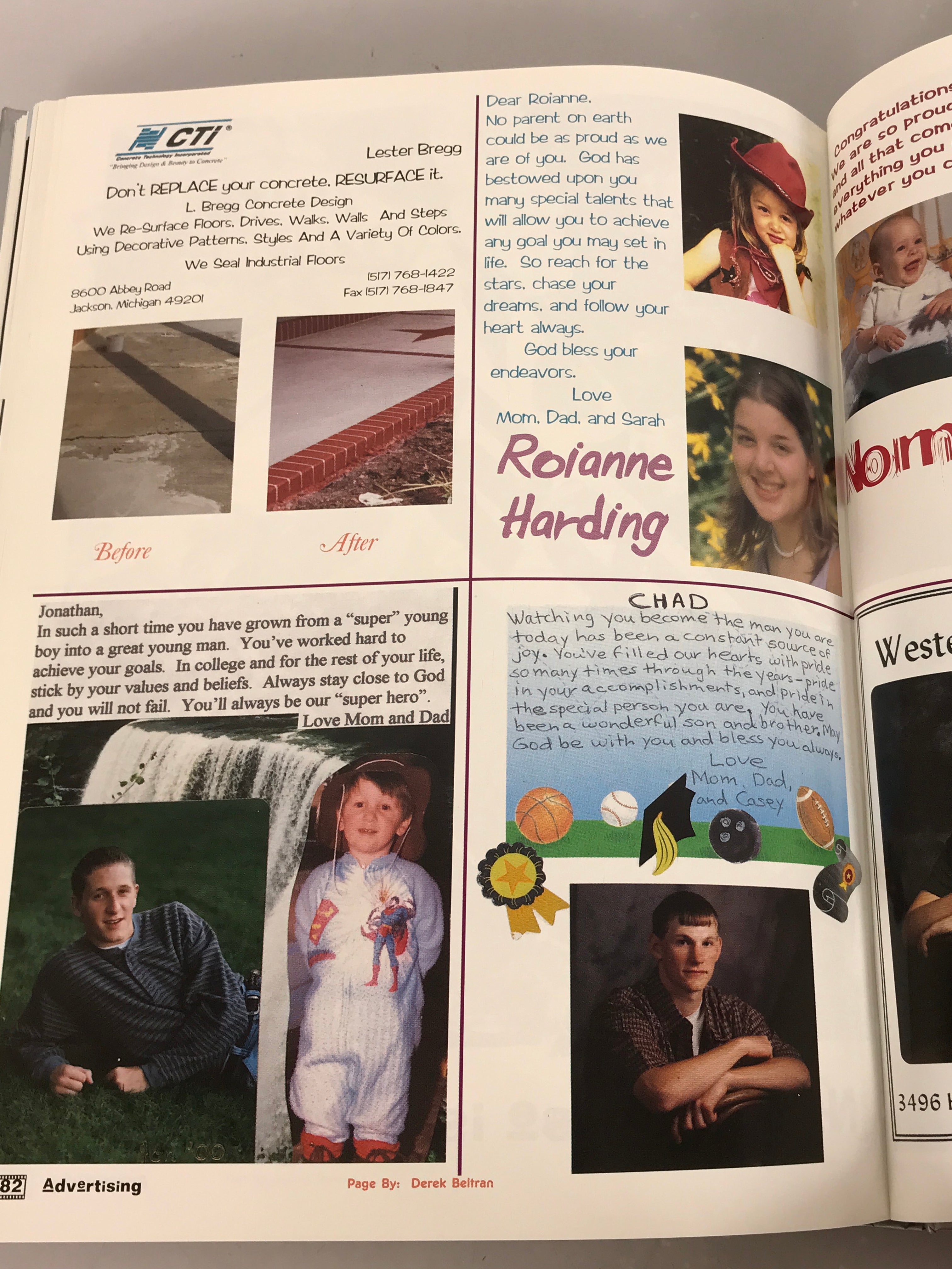2000 Western High School Yearbook Parma Michigan HC