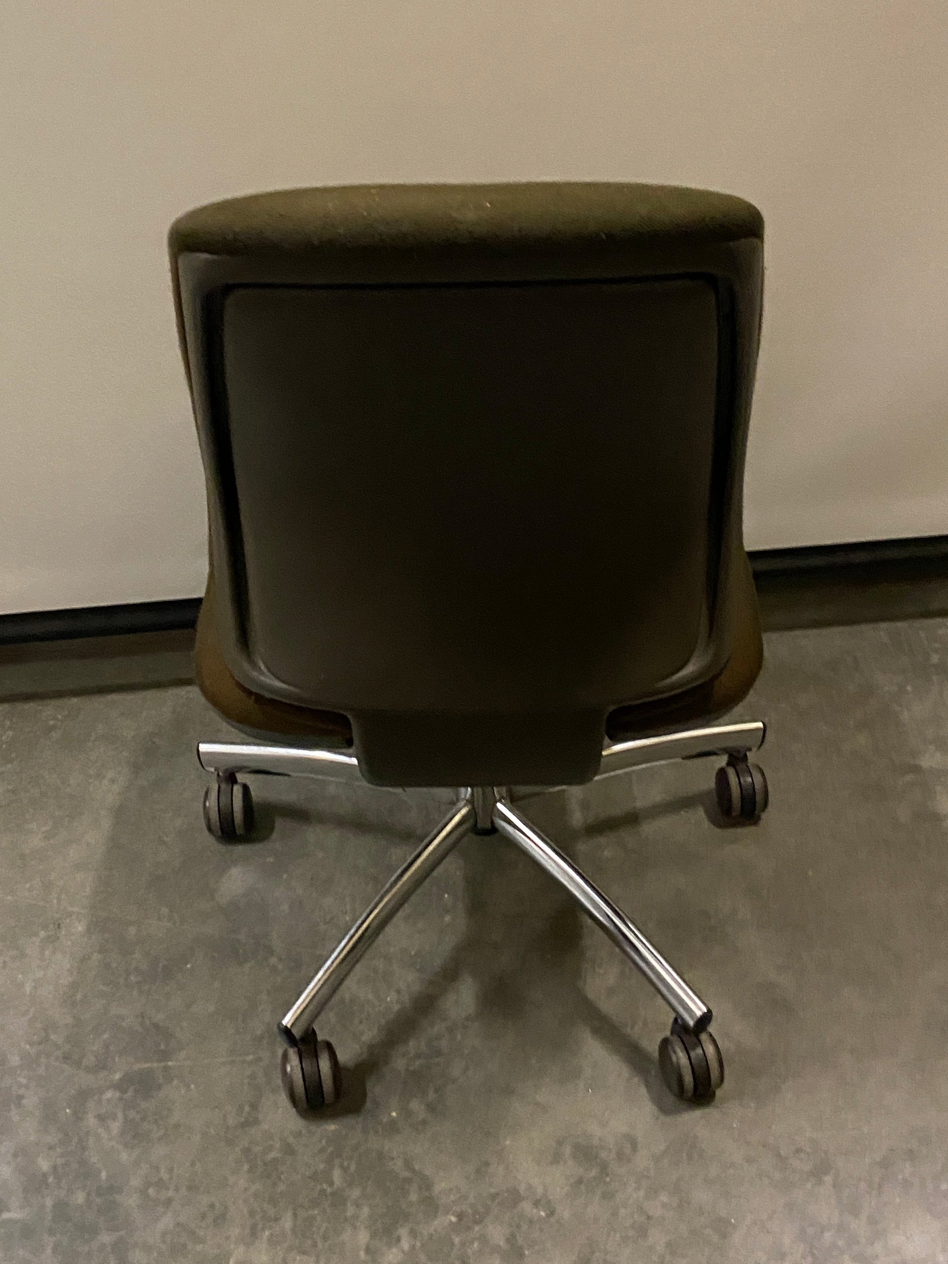 Steelcase Armless Brown Rolling Desk Chair
