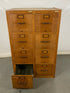 The Globe-Wernicke Co. Oak G25 VL Double Wooden Filing Cabinet