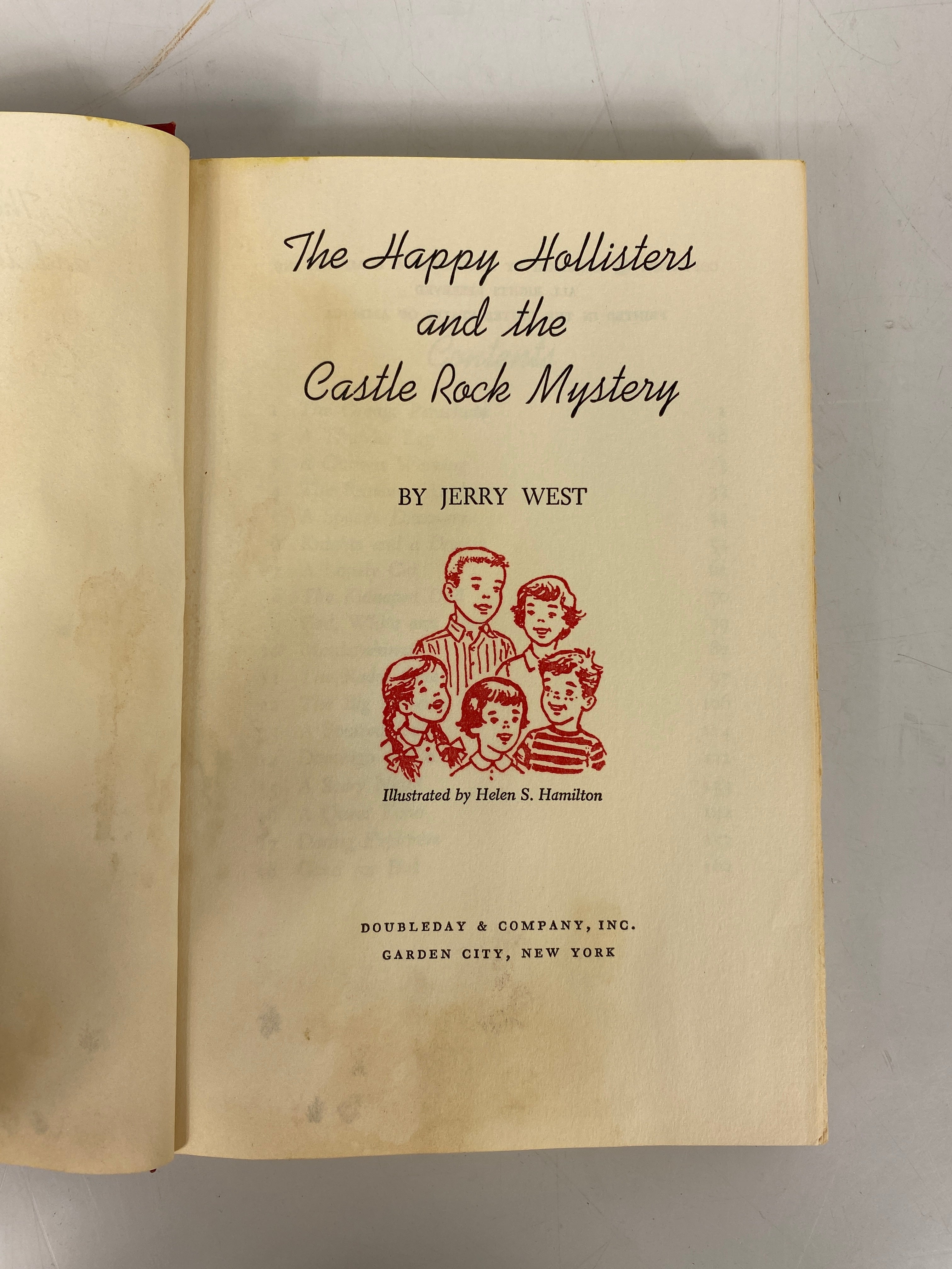 Lot of 8 The Happy Hollisters 1953-64 Vintage Mysteries HC some DJ