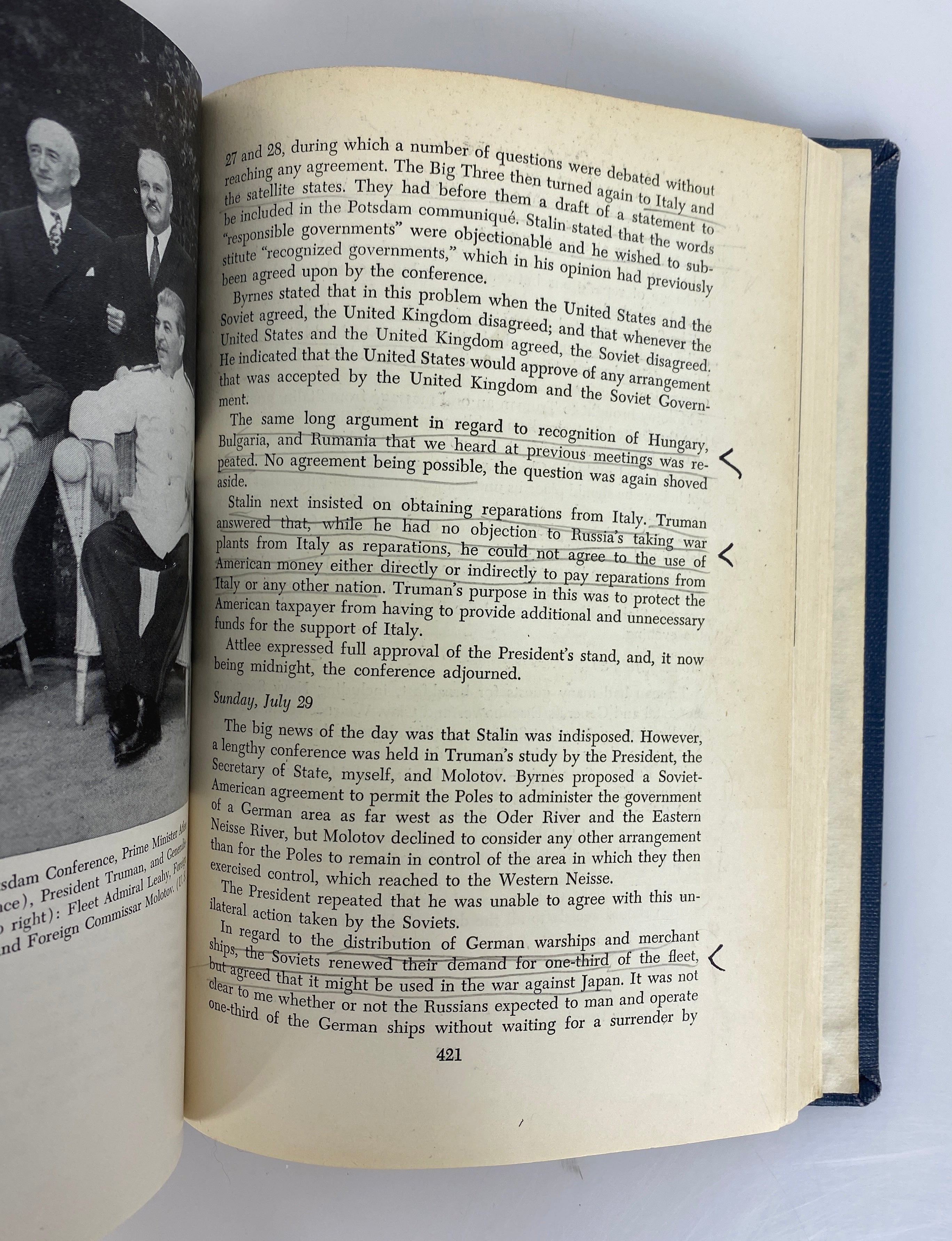 I Was There by Fleet Admiral William D. Leahy (1950) Library Binding HC