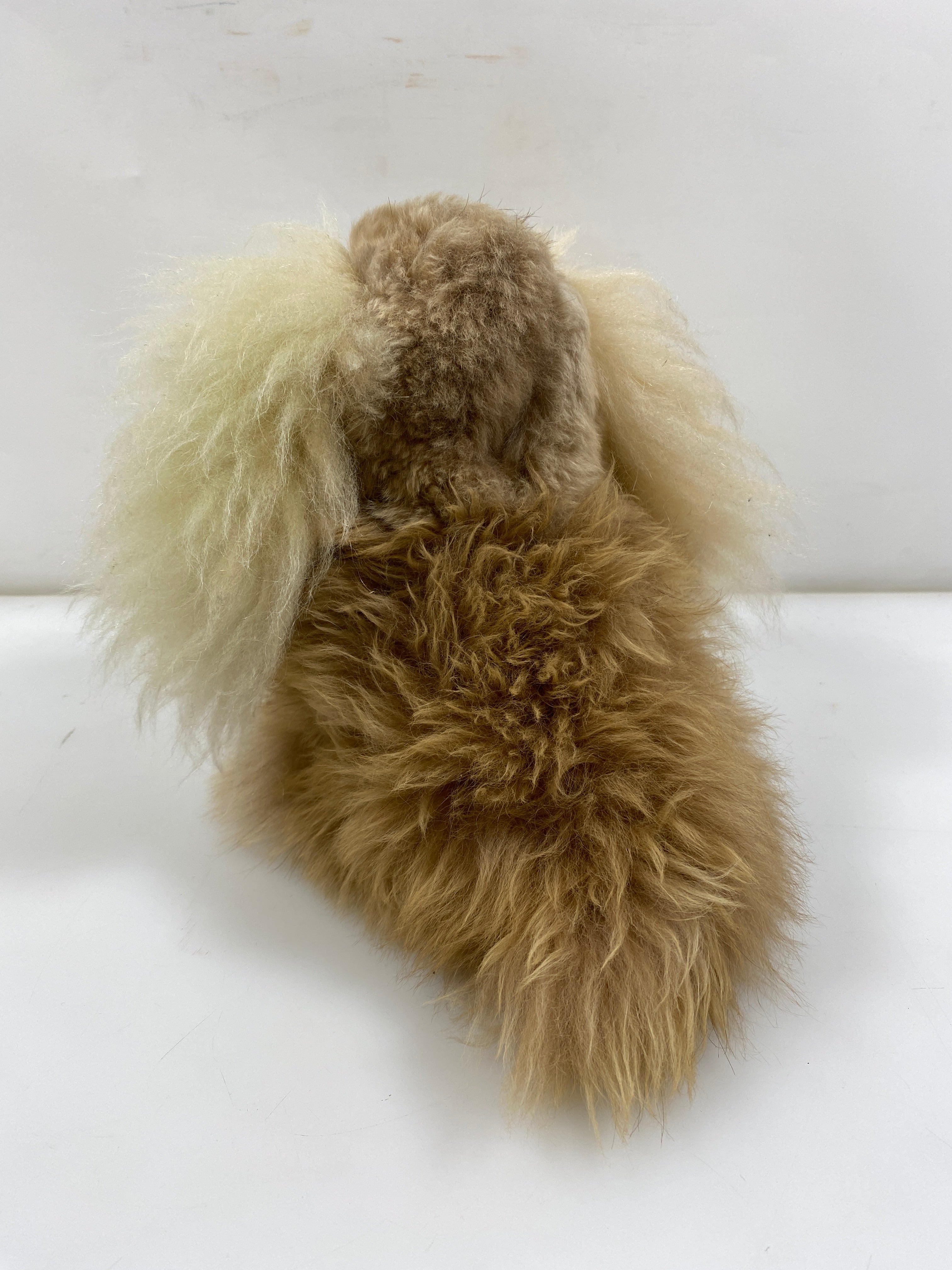 Fluffy Dog Tan and Brown Plush Toy