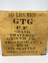 Antique Woven Sack Grand Traverse Grocer Co. Advertisement