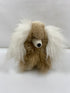 Fluffy Dog Tan and White Plush Toy