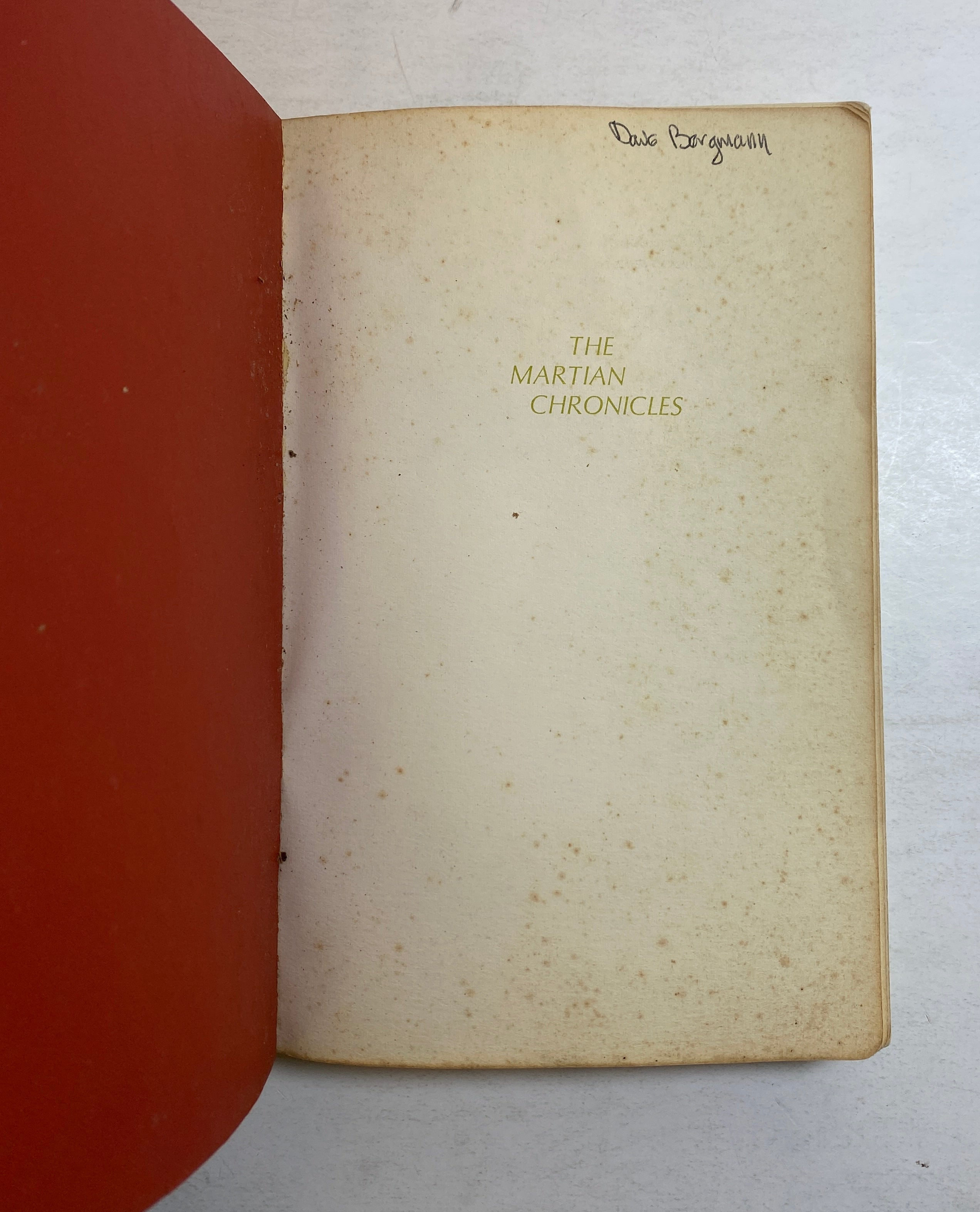 Ray Bradbury The Martian Chronicles 1963 Time Reading Program SC