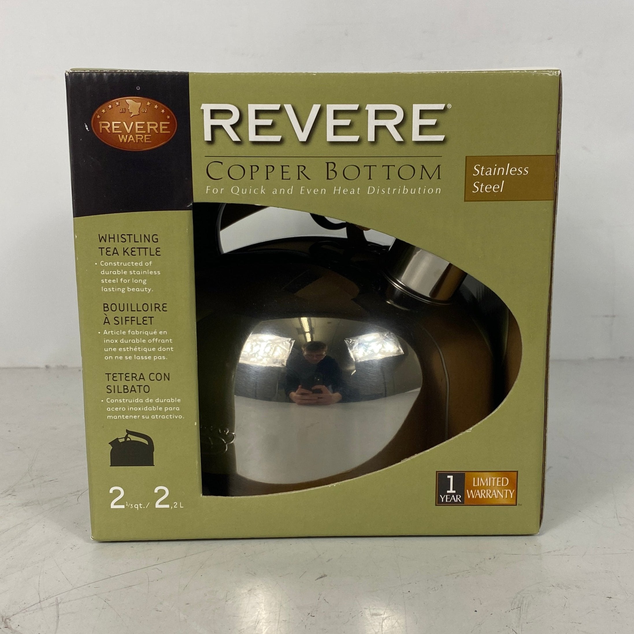 Revere orders whistling tea kettle