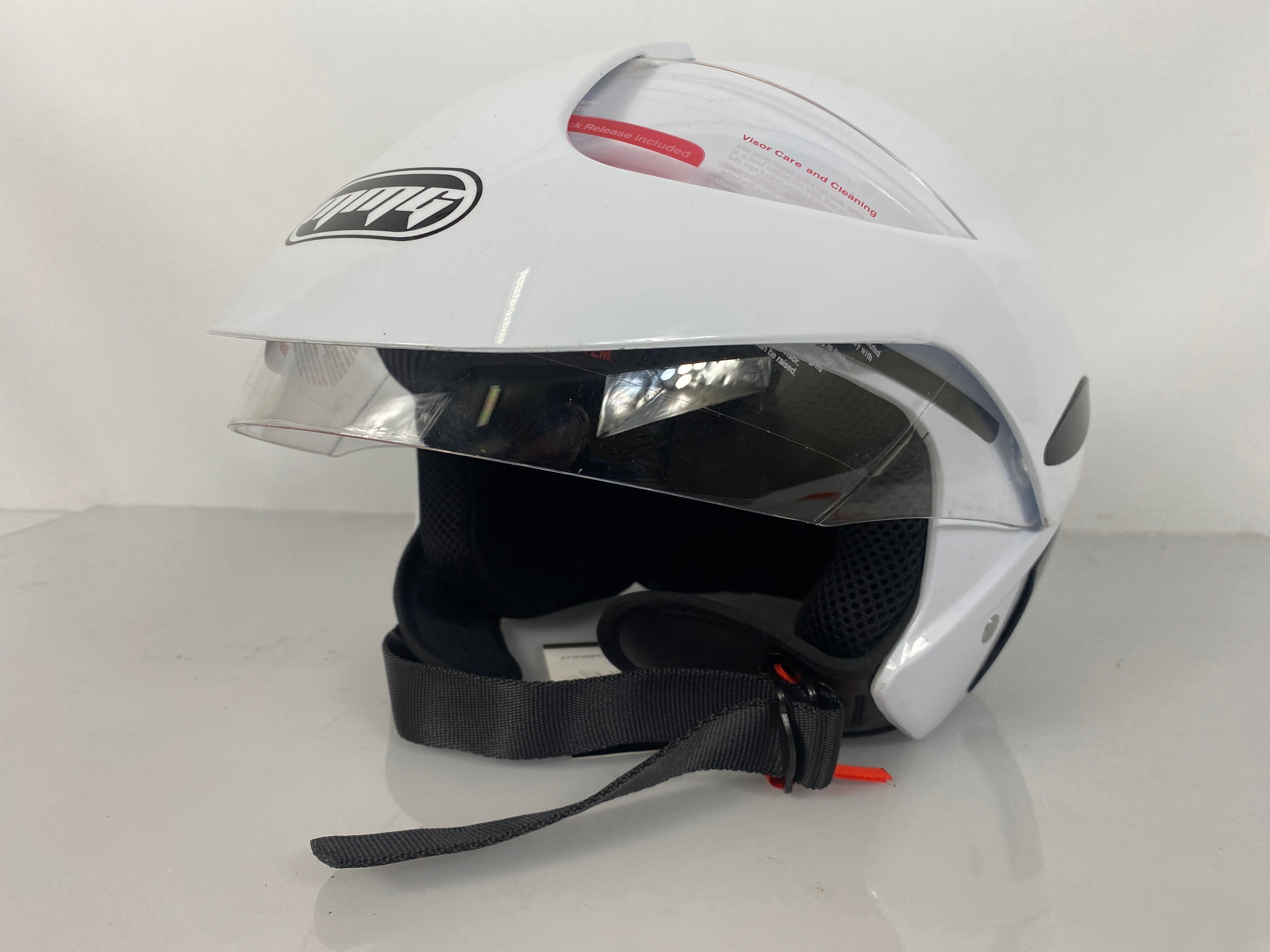 ModCycles Open Face MMG Helmet White Size XL