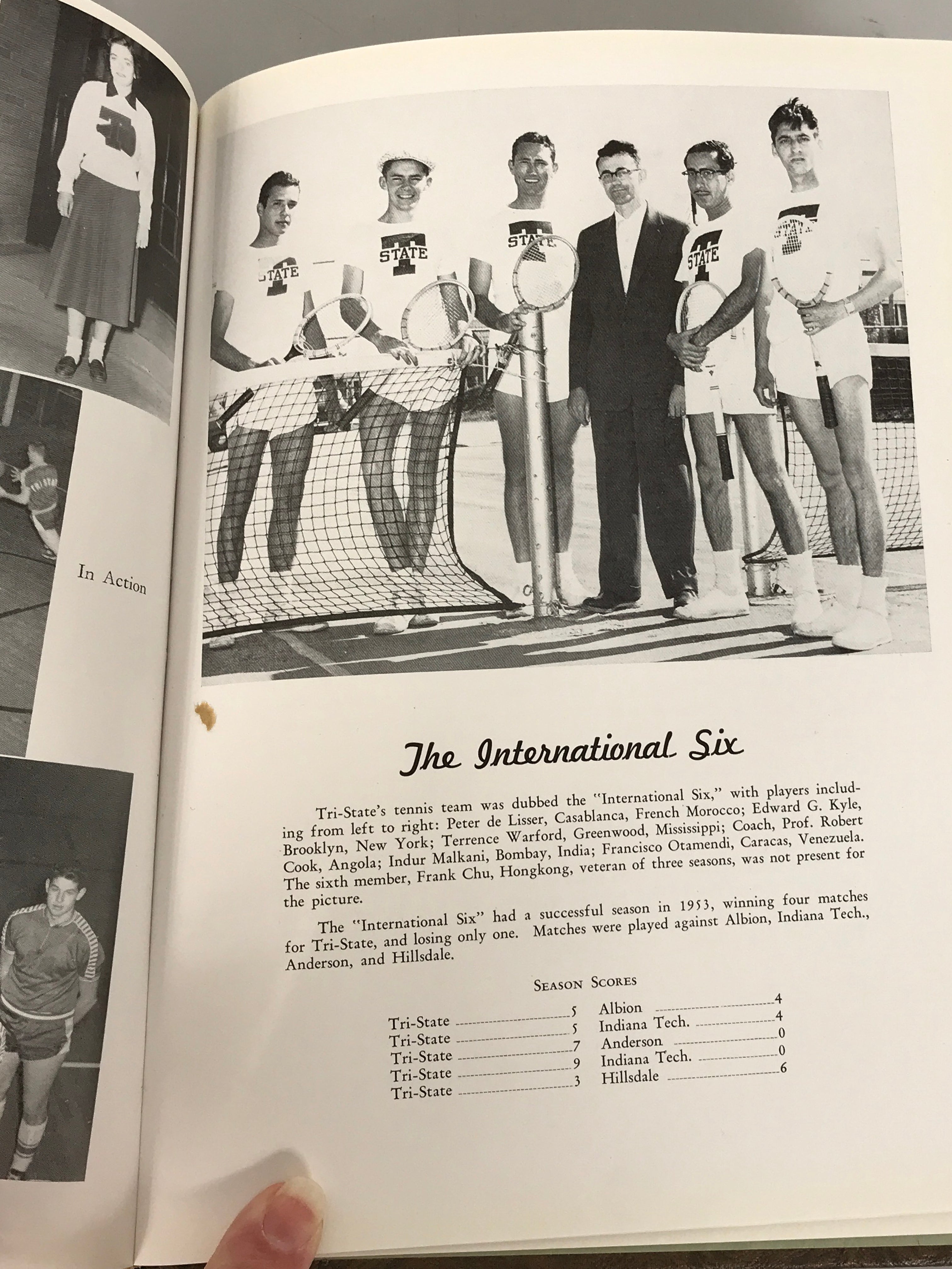 1954 Tri-State College (Trine University) Yearbook Angola Indiana HC