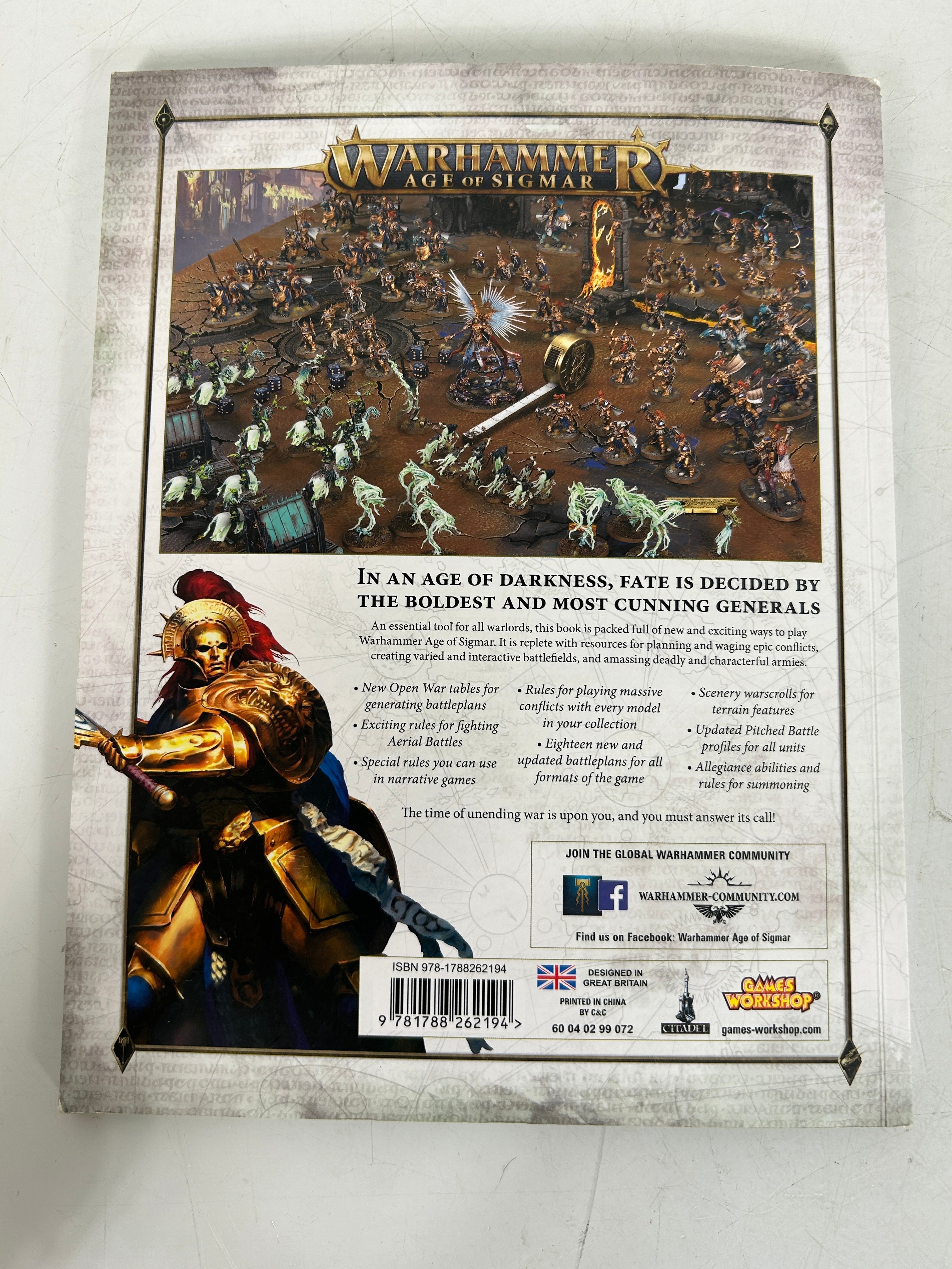 4 Warhammer Age of Sigmar  Handbooks 2016-18 & Malign Sorcery Expansion SC