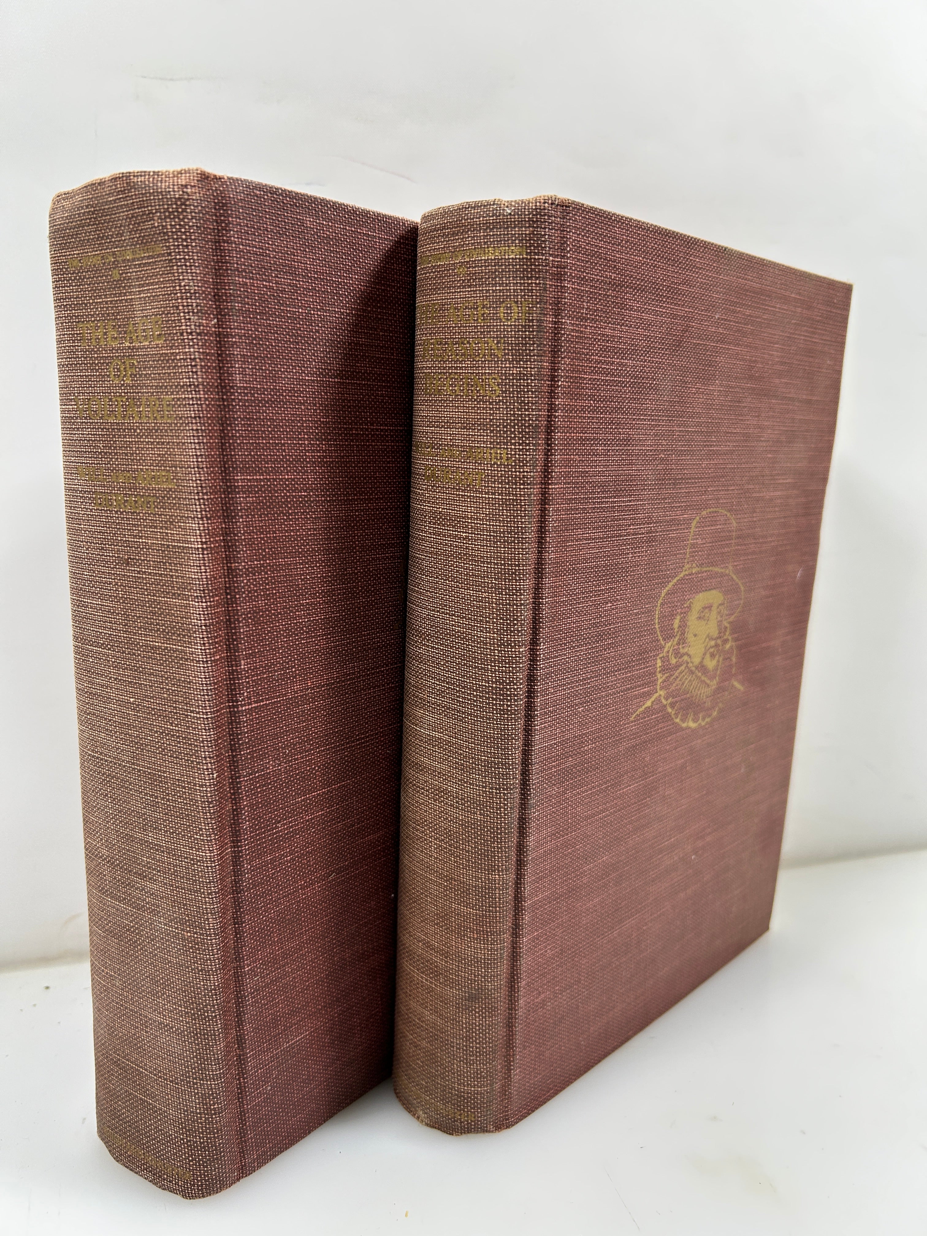 2 Vols The Story of Civilization The Ages of Reason Begins 1961/Voltaire 1965 HC