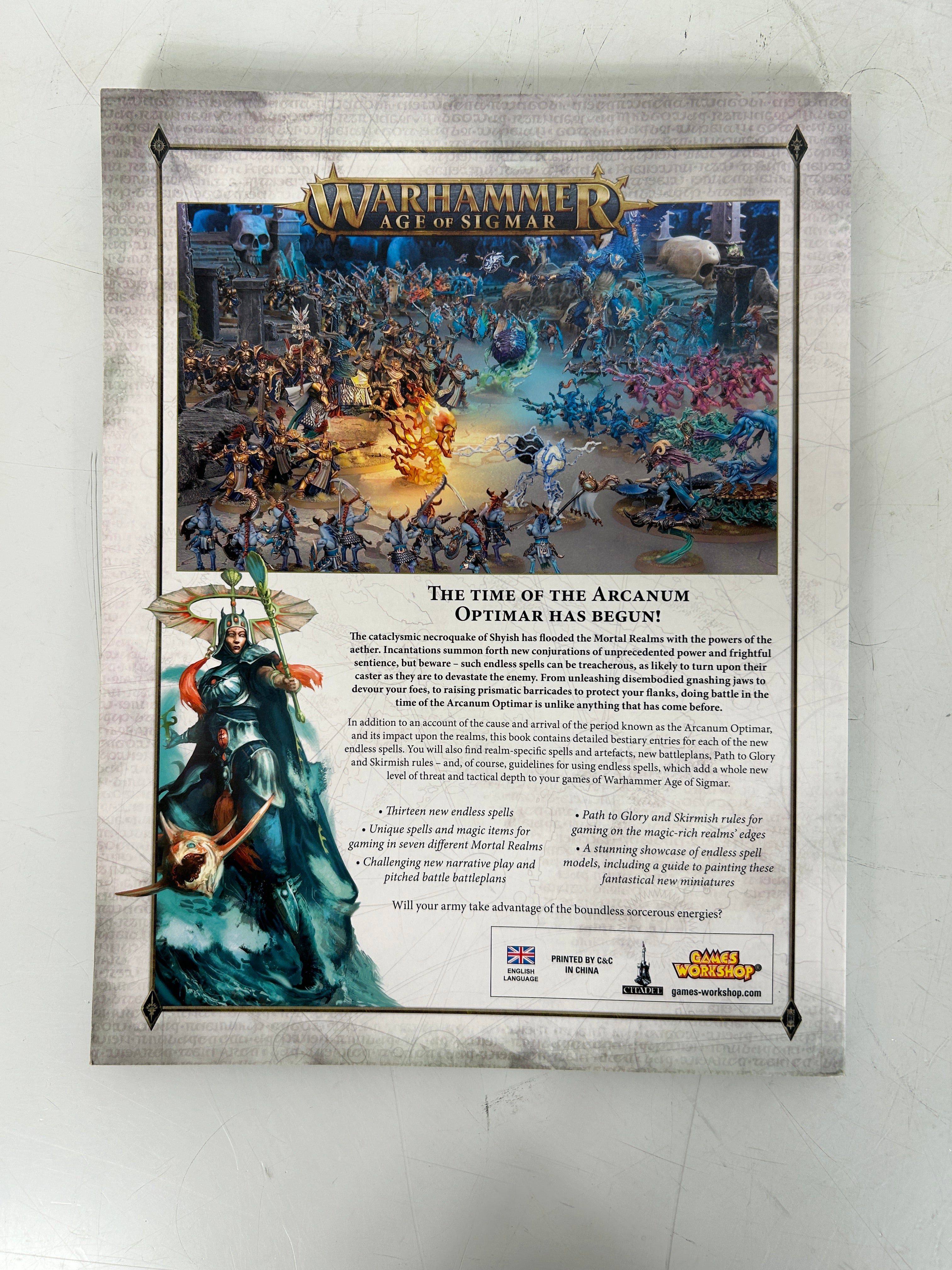 4 Warhammer Age of Sigmar  Handbooks 2016-18 & Malign Sorcery Expansion SC