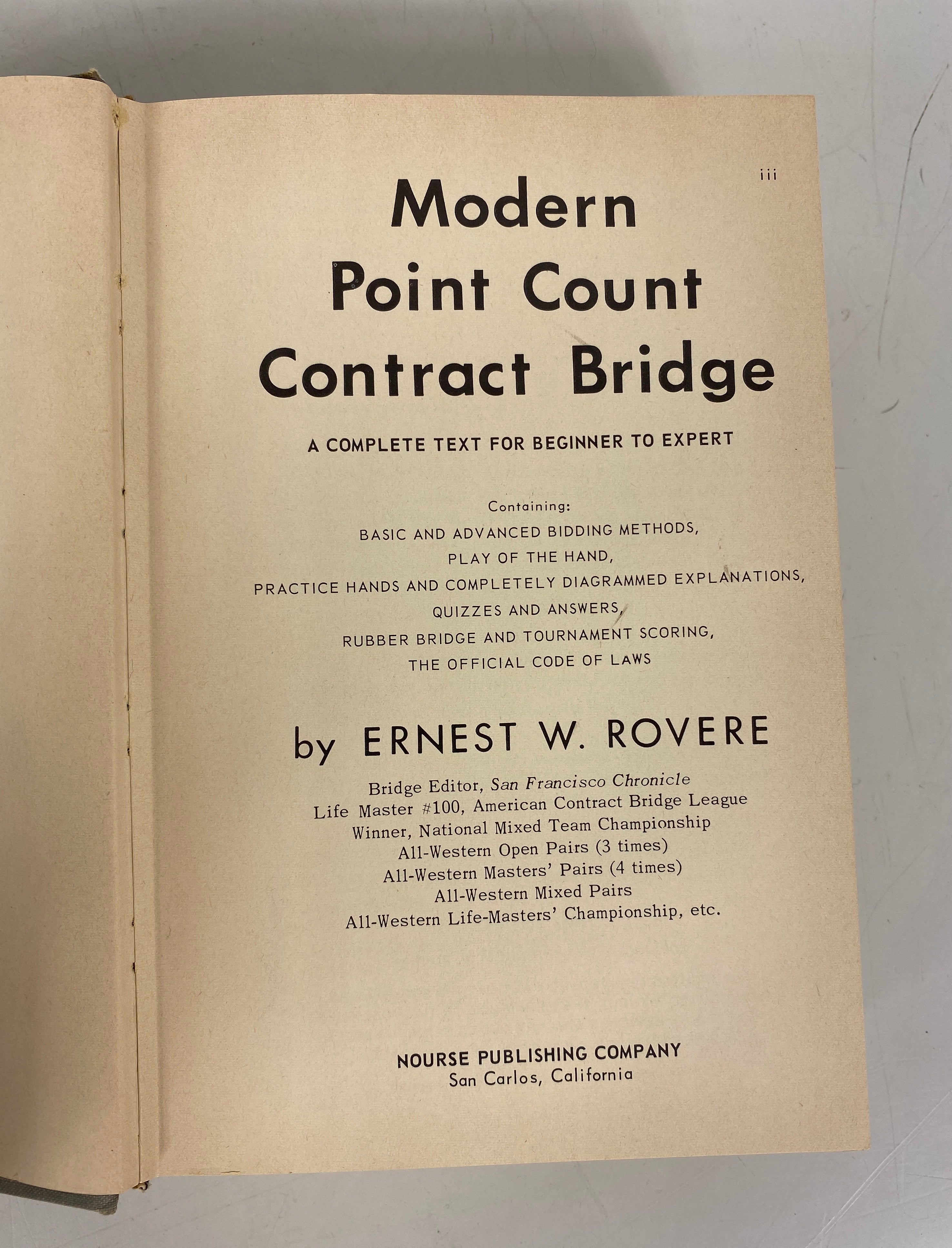 2 Vols: Modern Point Count Contract Bridge/Goren's Bridge Complete 1964-71