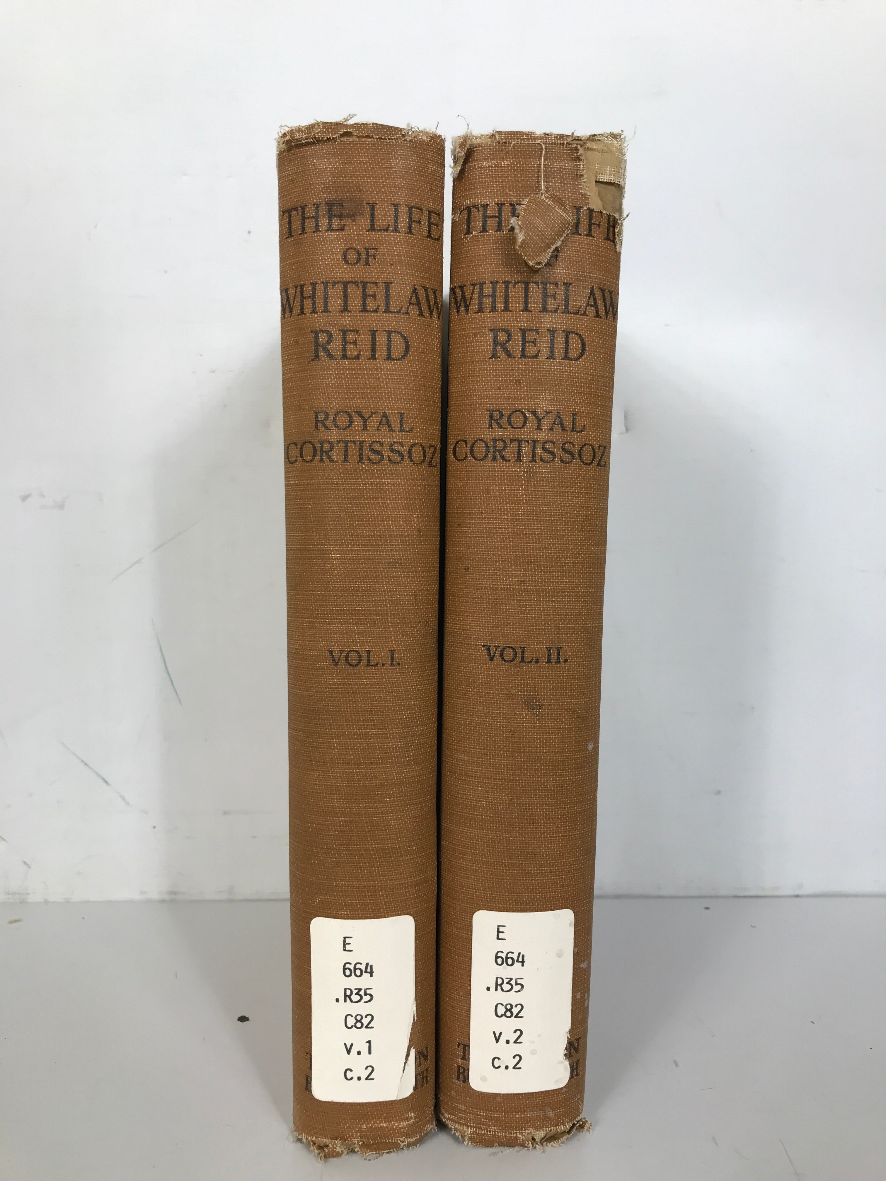 2 Vols: The Life of Whitelaw Reid Royal Cortissoz 1921 HC Ex-Library