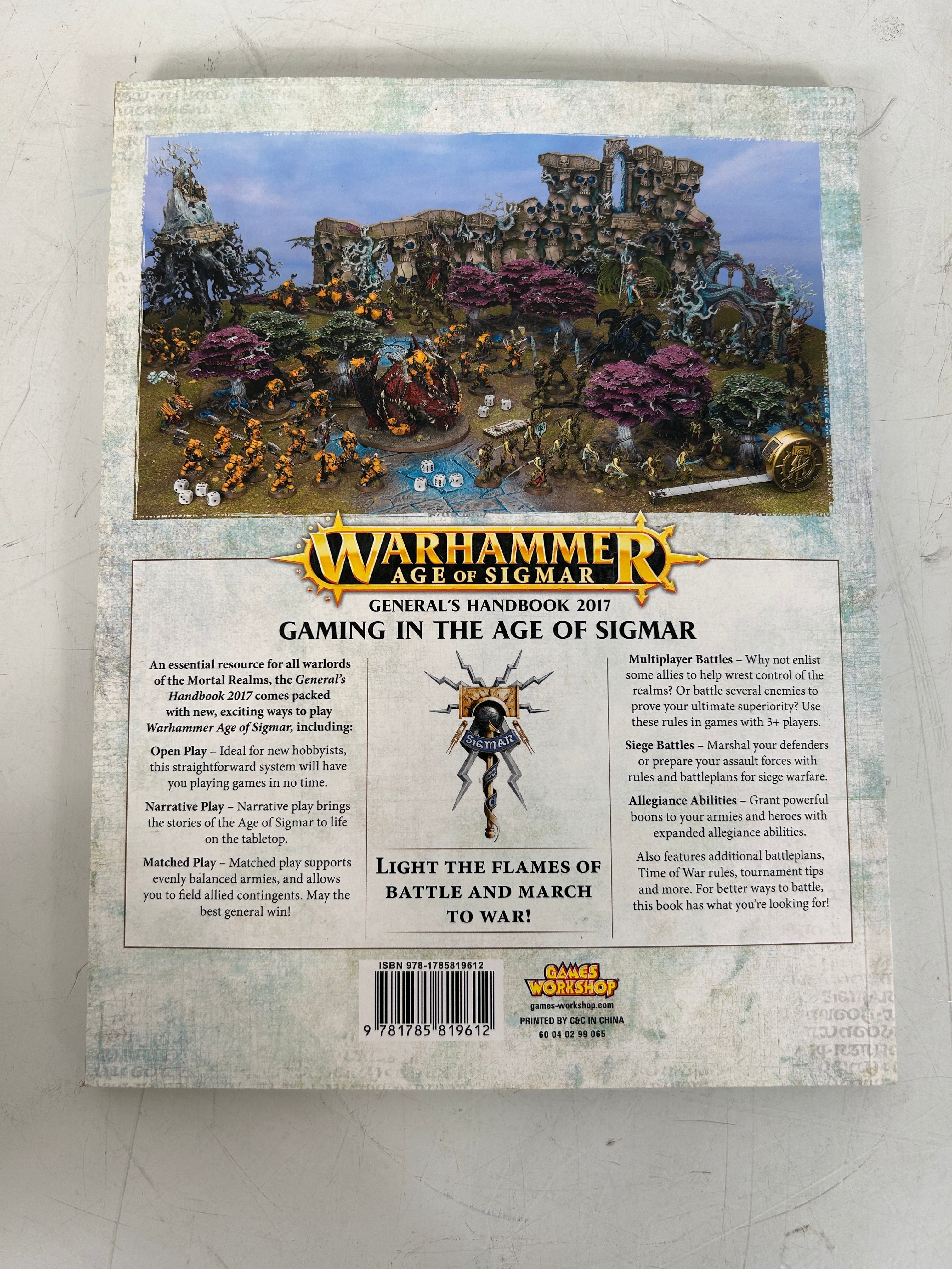 4 Warhammer Age of Sigmar  Handbooks 2016-18 & Malign Sorcery Expansion SC