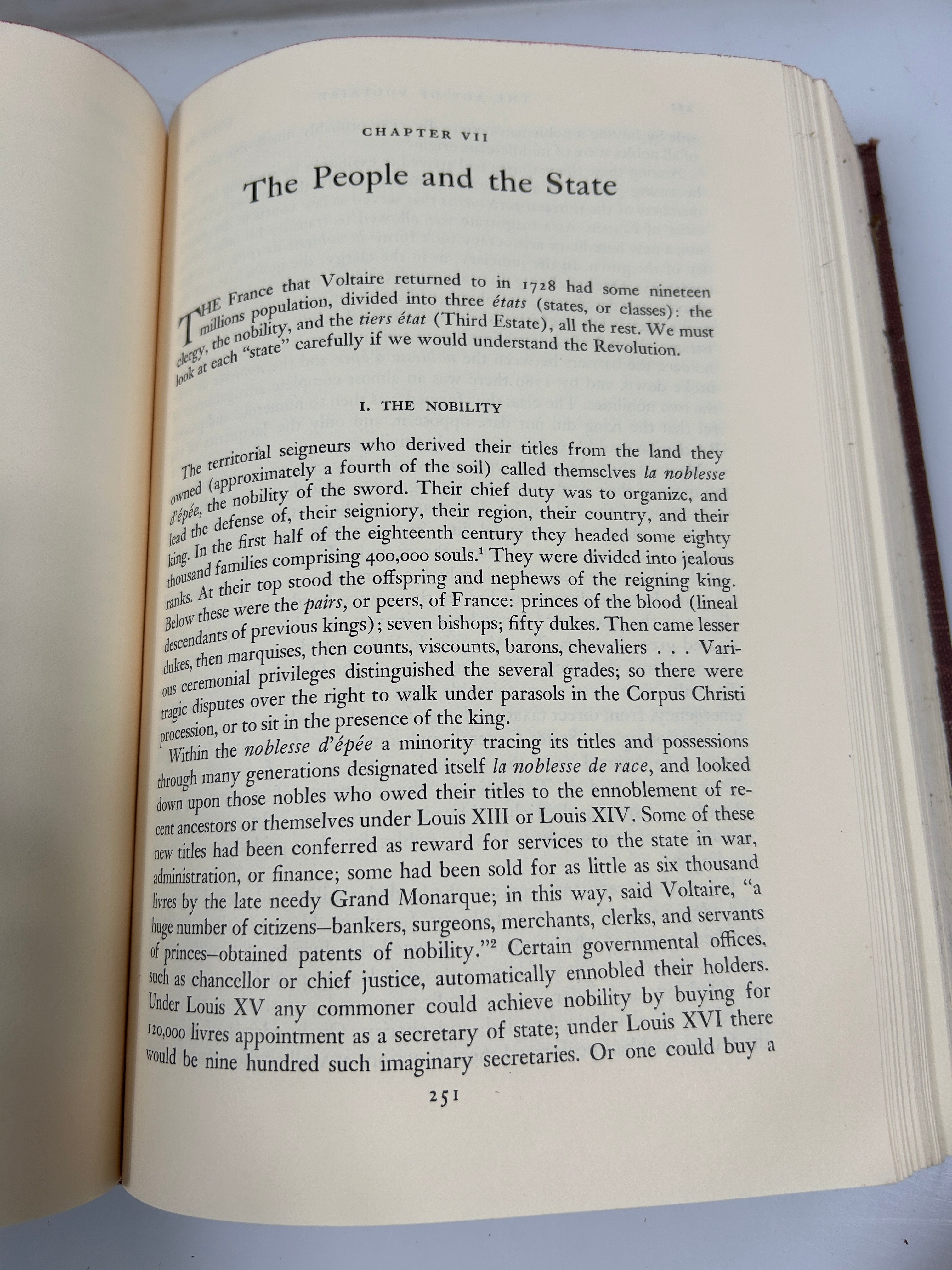 2 Vols The Story of Civilization The Ages of Reason Begins 1961/Voltaire 1965 HC