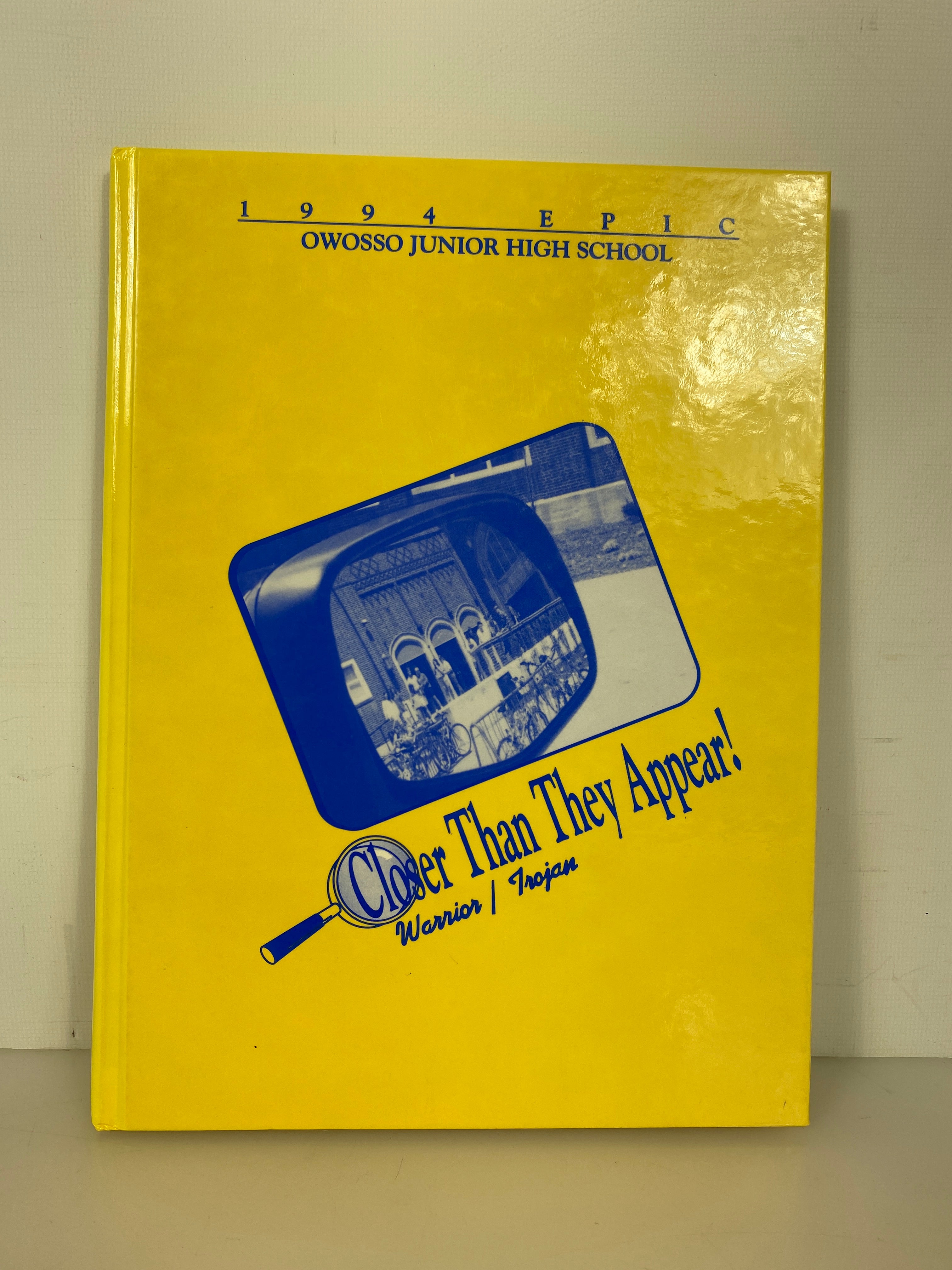 1994 "Warrior/Trojan" Owosso Jr. High School Yearbook Owosso Michigan HC