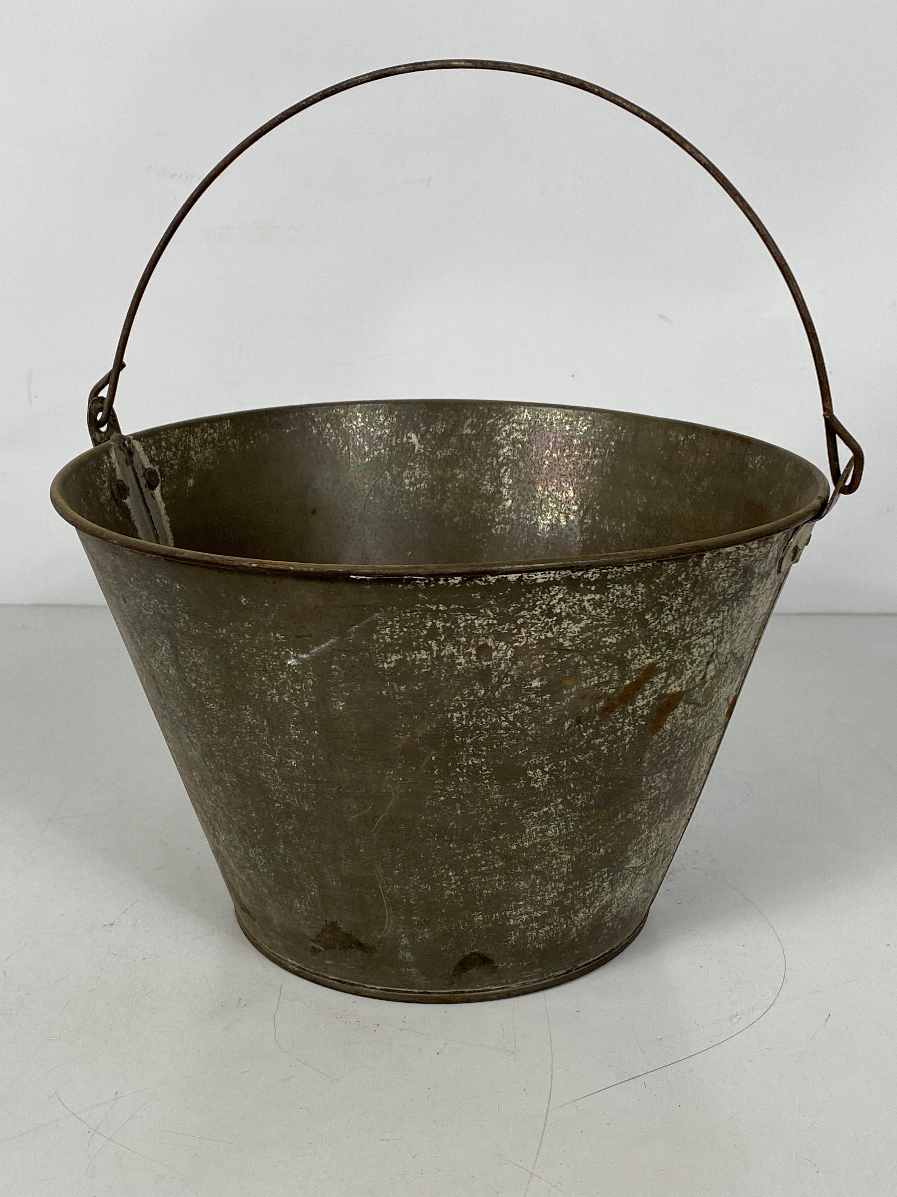 Antique Galvanized Pail