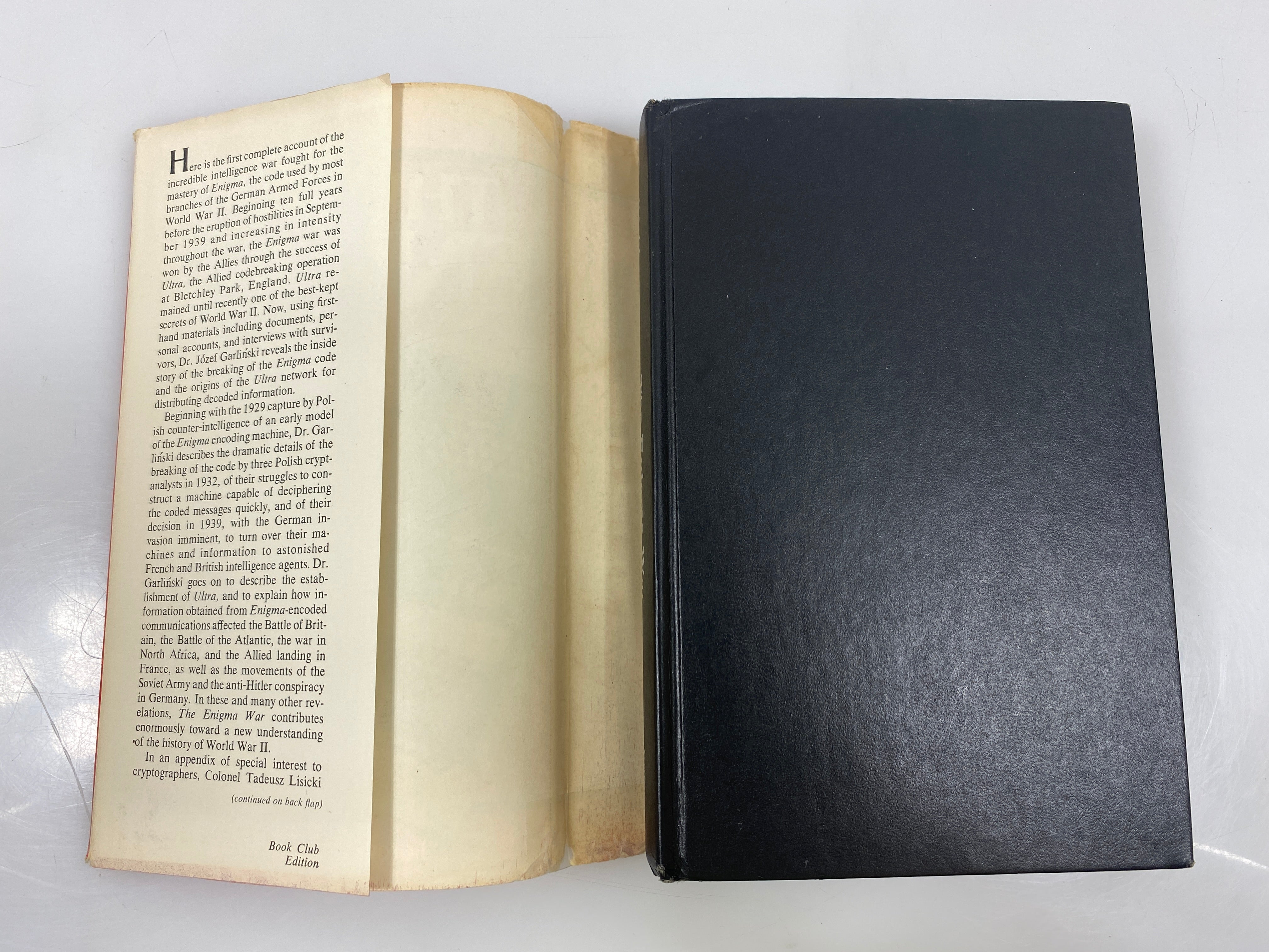 The Enigma War by Jozef Garlinski 1st U.S. Edition 1980 HCDJ