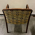 Wooden Patterned Upholstered Arm Chair