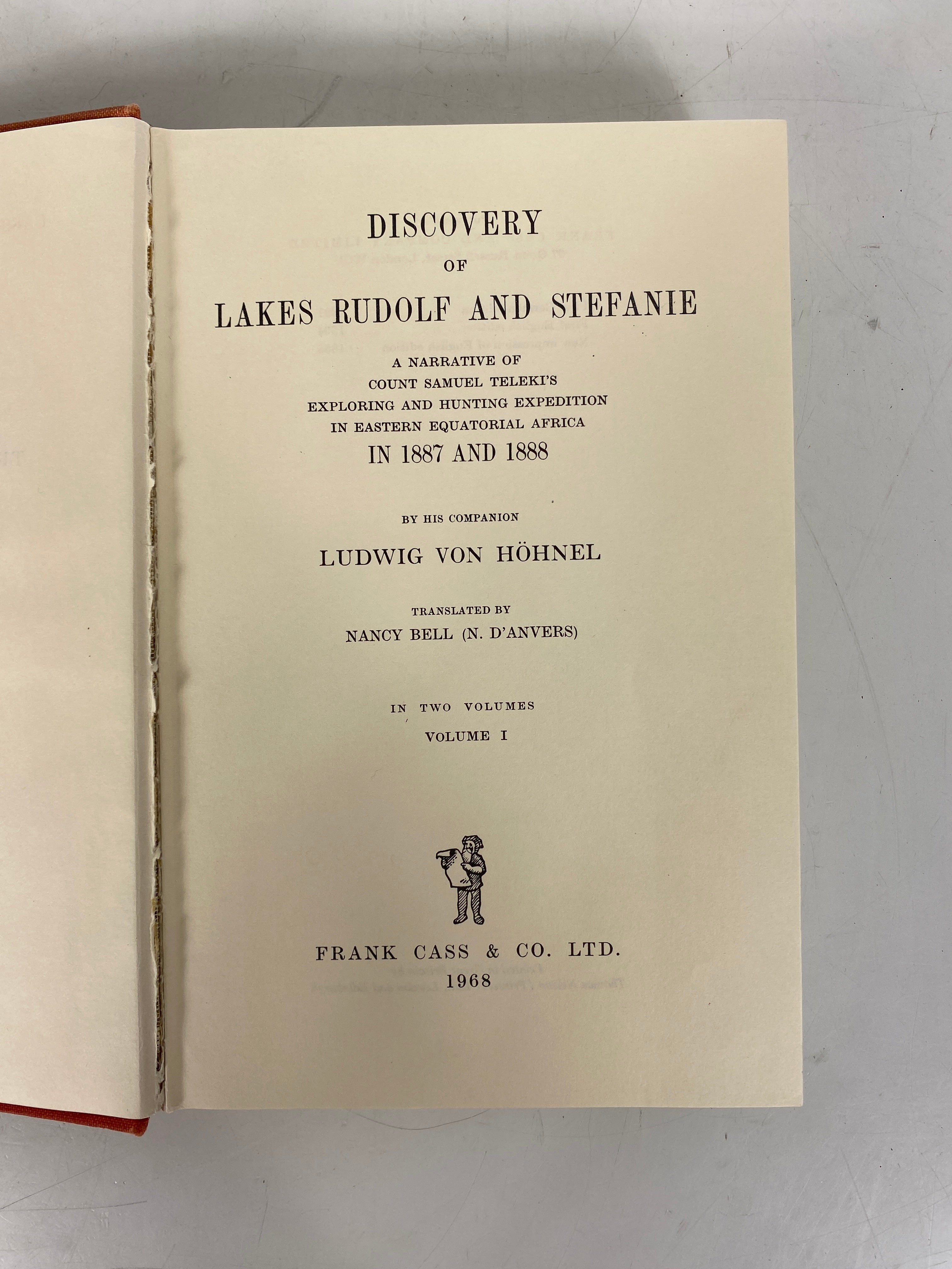 2 Vol Set: Discovery by Count Teleki of Lakes Rudolf & Stefanie 1968 Ex-Library