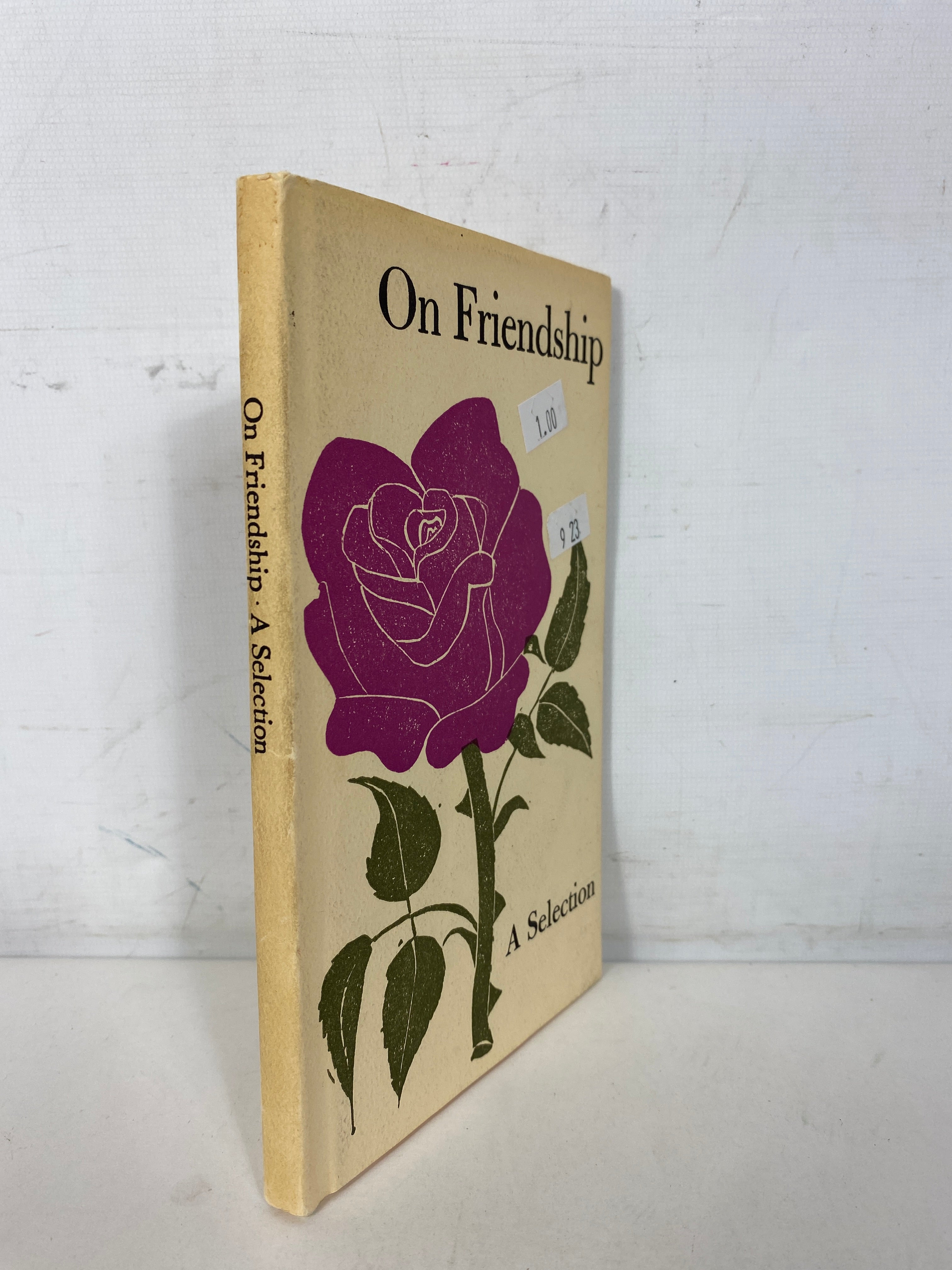 On Friendship A Selection by Louise Bachelder and Eric Carle 1966 HC DJ The Peter Pauper Press