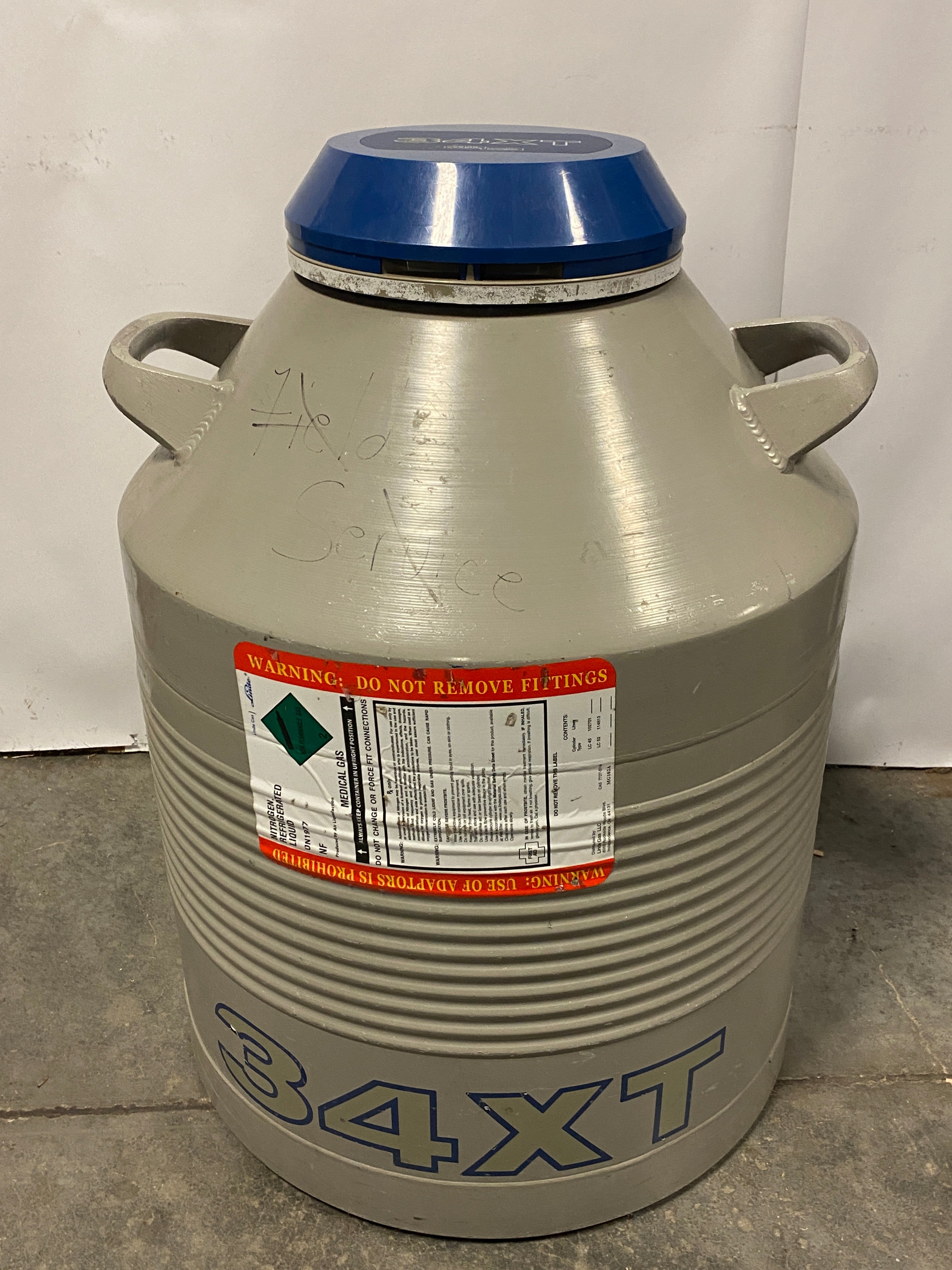 Taylor Wharton 34 XT Liquid Nitrogen Cryogenic Tank