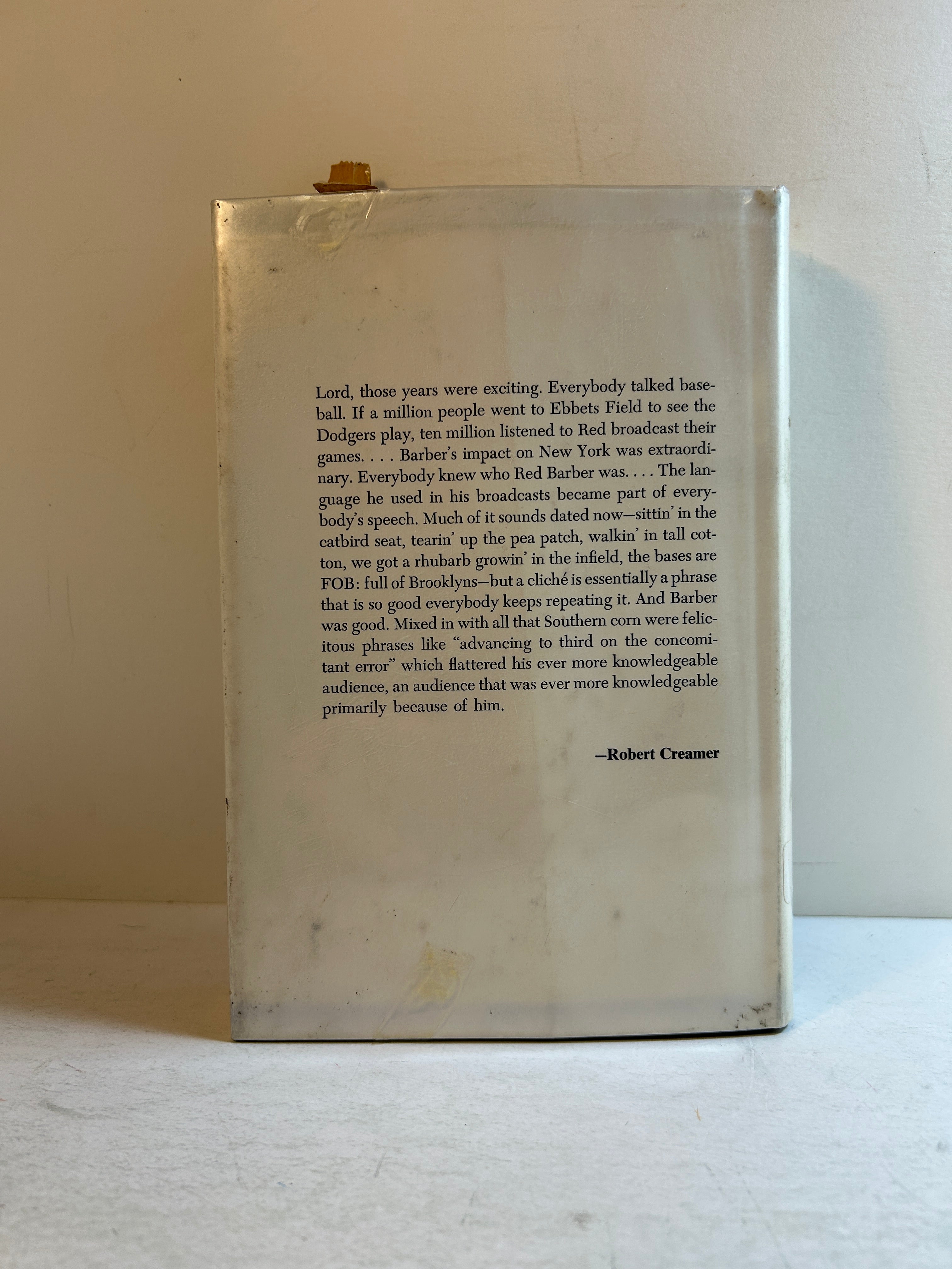 Rhubarb in the Catbird Seat Red Barber & Robert Creamer 1st Ed 1968 Ex-Lib HCDJ