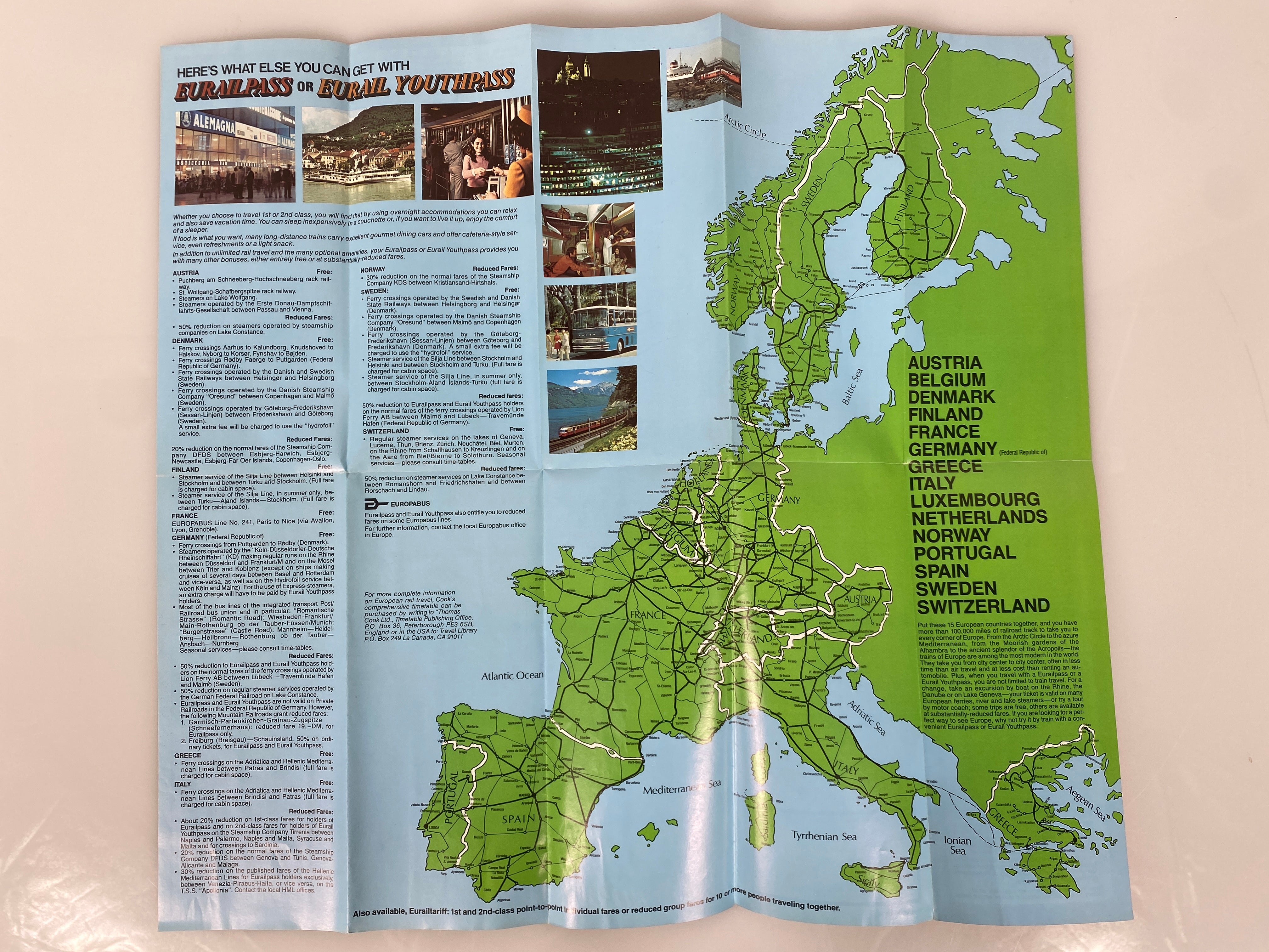 Lot of Vtg Europe Maps 1949-83 incl Eurail Map/History of Europe/Central Europe