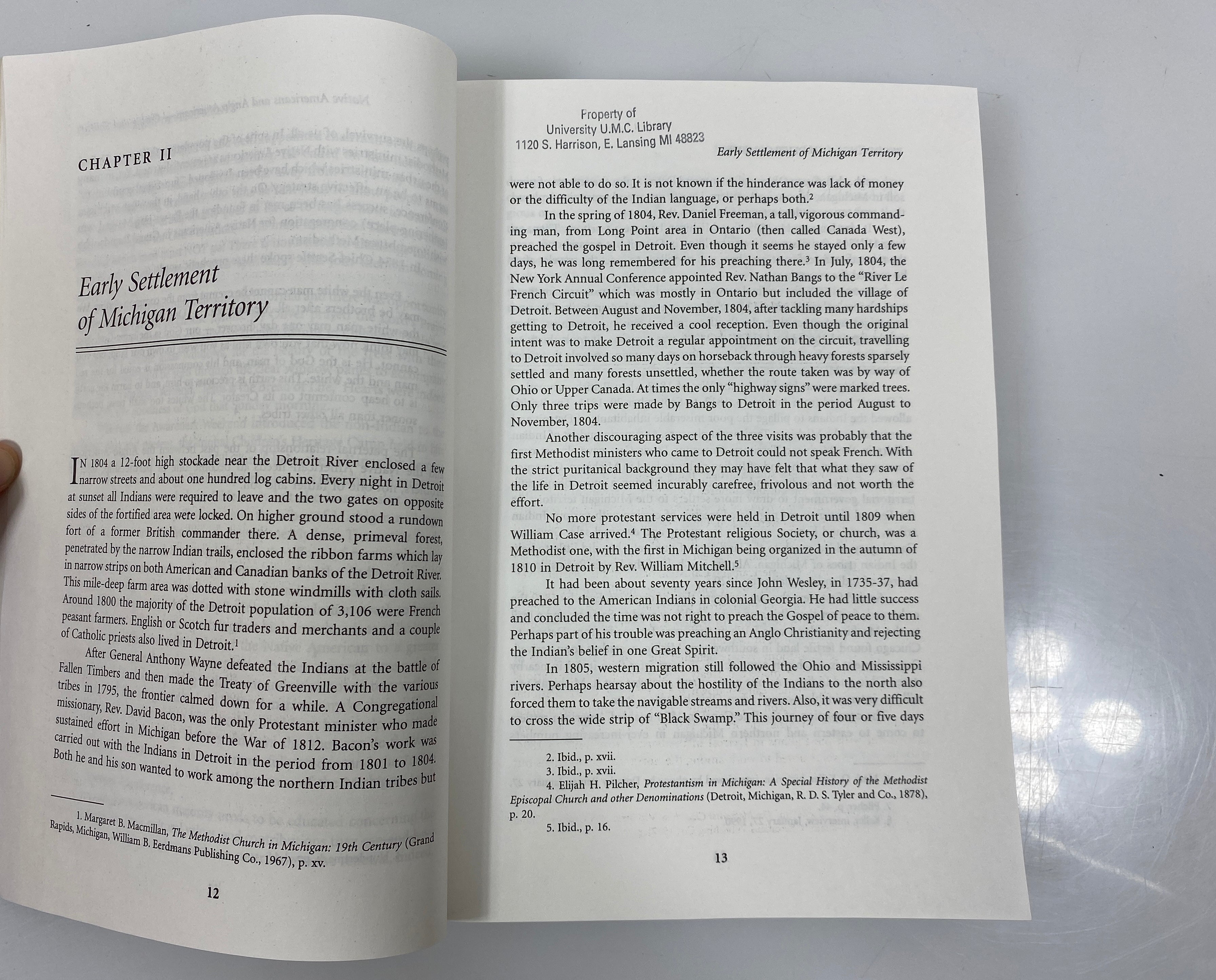 Methodist Indian Ministries in Michigan by Dorothy Reuter 1993 SC