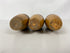 3 Antique Narragansett Machine Co 1 LB Wooden Juggling Pins 16.5"