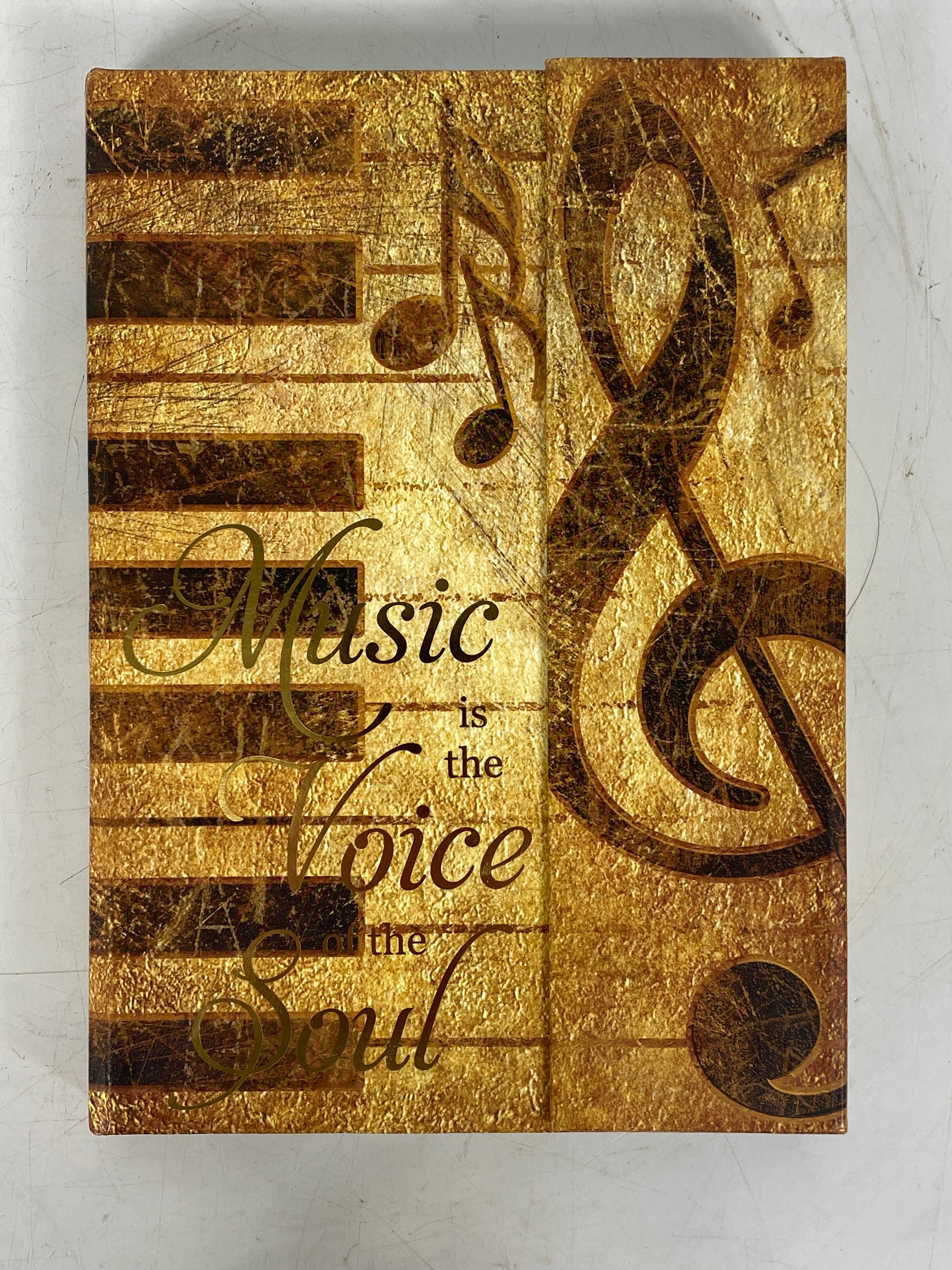 "Music is the Voice of the Soul" Hardcover Journal