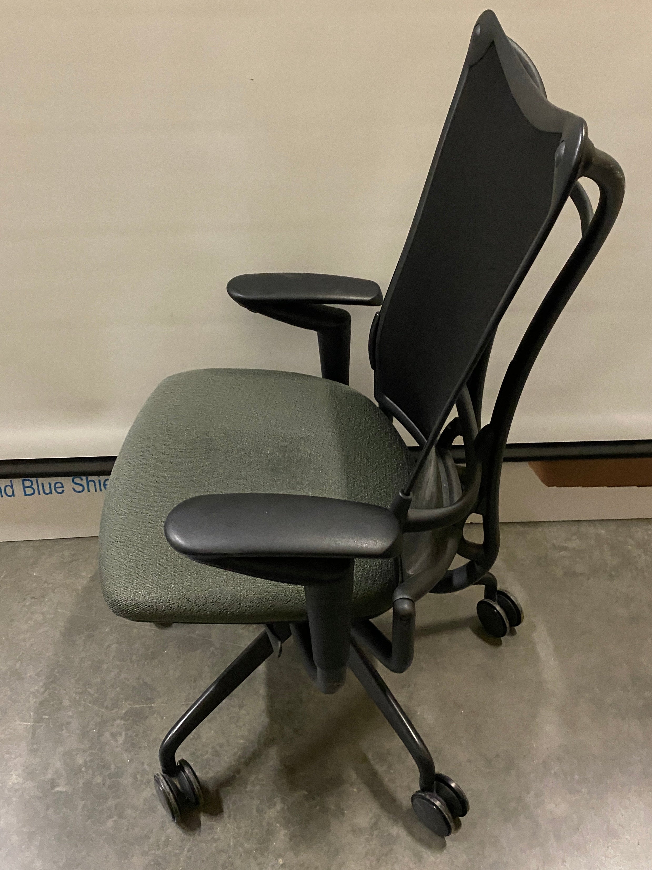 Allsteel Green Upholstered Office Chair