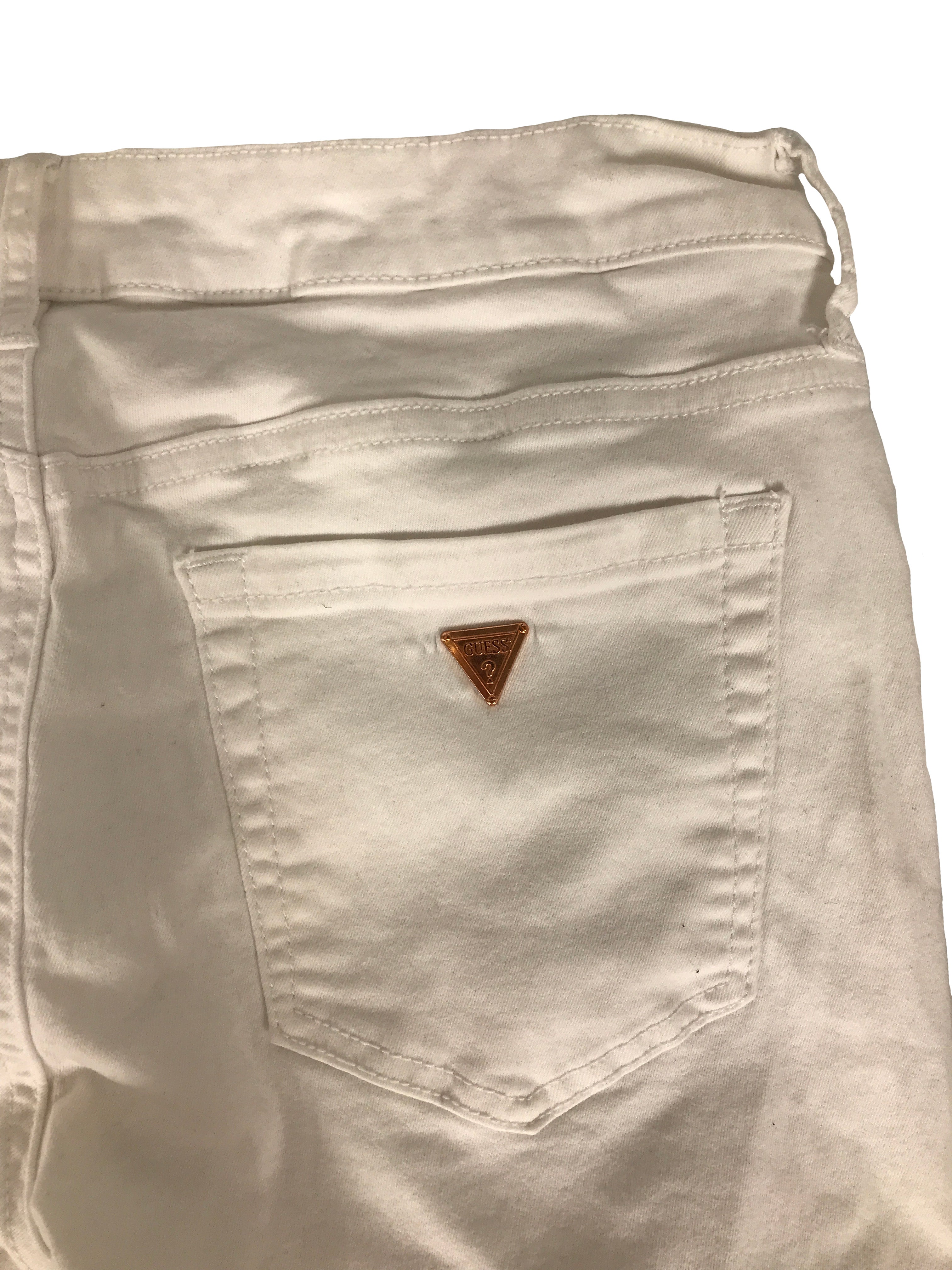 Guess White Ripped Skinny Jeans Women's Size 29