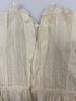 Vintage 1910s White Linen Child's Dress with Floral Embroidery