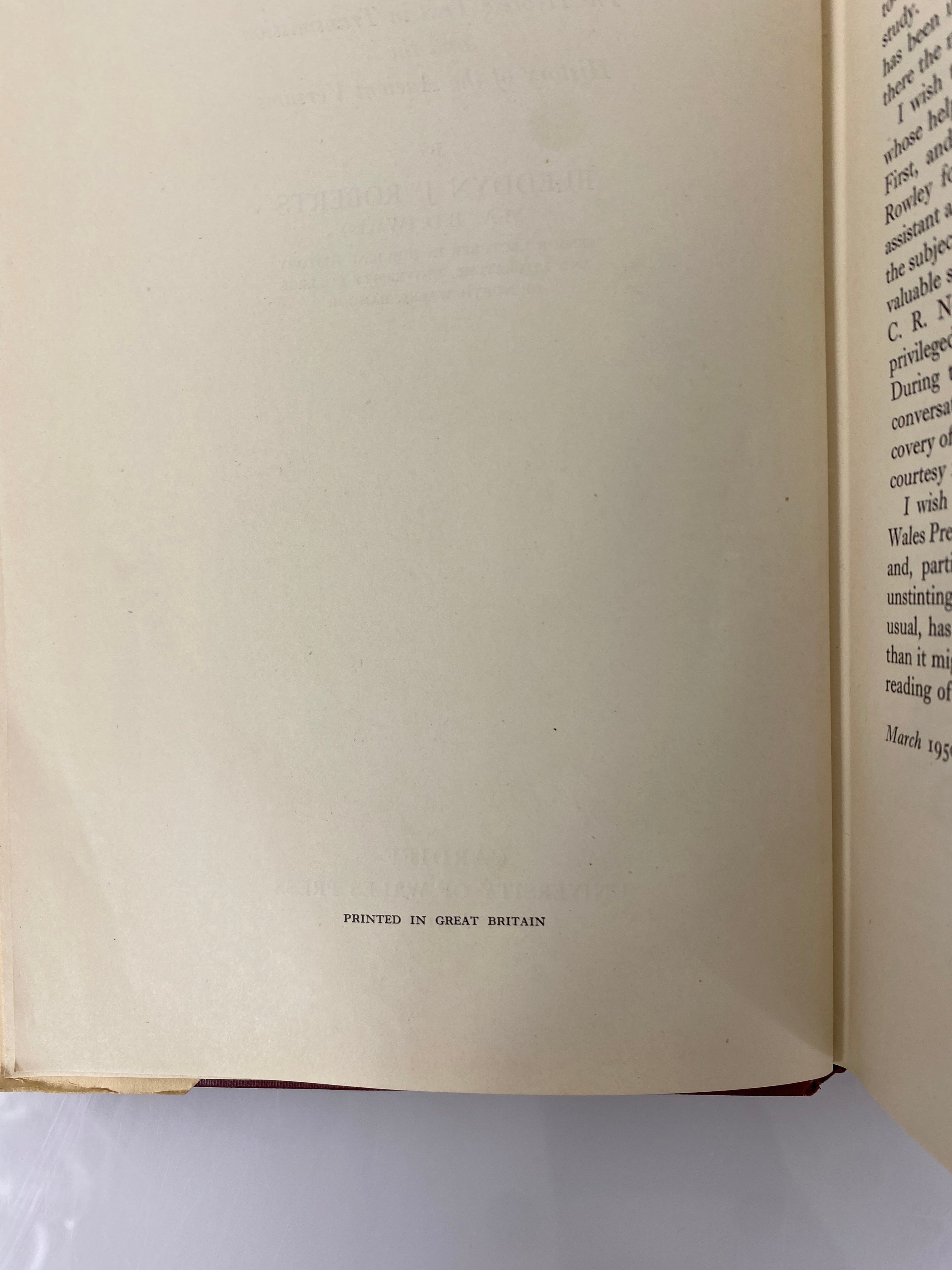 The Old Testament Text and Versions by Bleddyn Roberts 1951 HC DJ