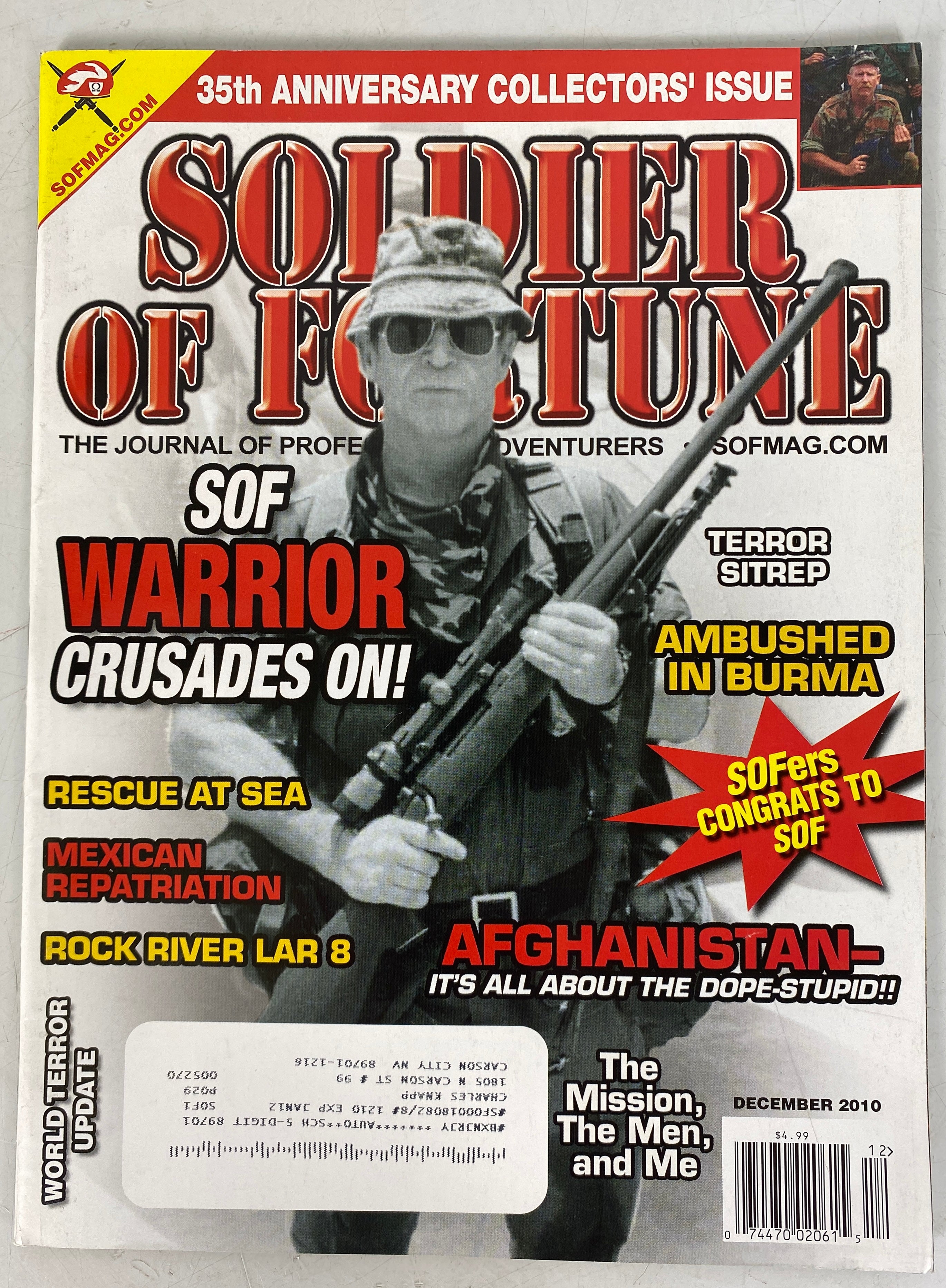 Lot of 25 Soldier of Fortune Magazine 2005-2010