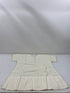 Vintage 1910s White Linen Infant's Dress with Floral Embroidery