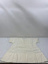 Vintage 1910s White Linen Infant's Dress with Floral Embroidery