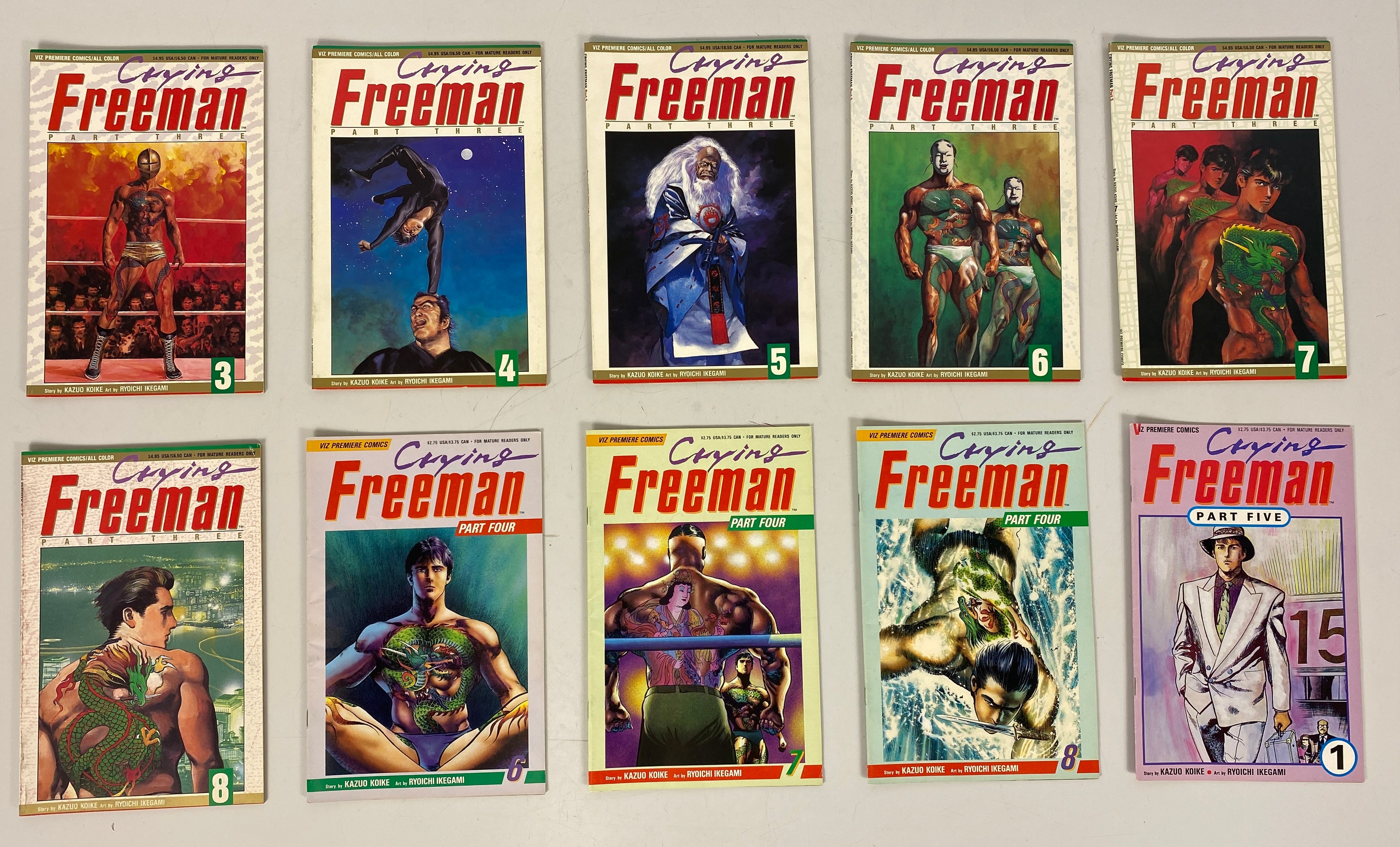 Crying Freeman Lot of 29 (Viz Comics 1989-1993)