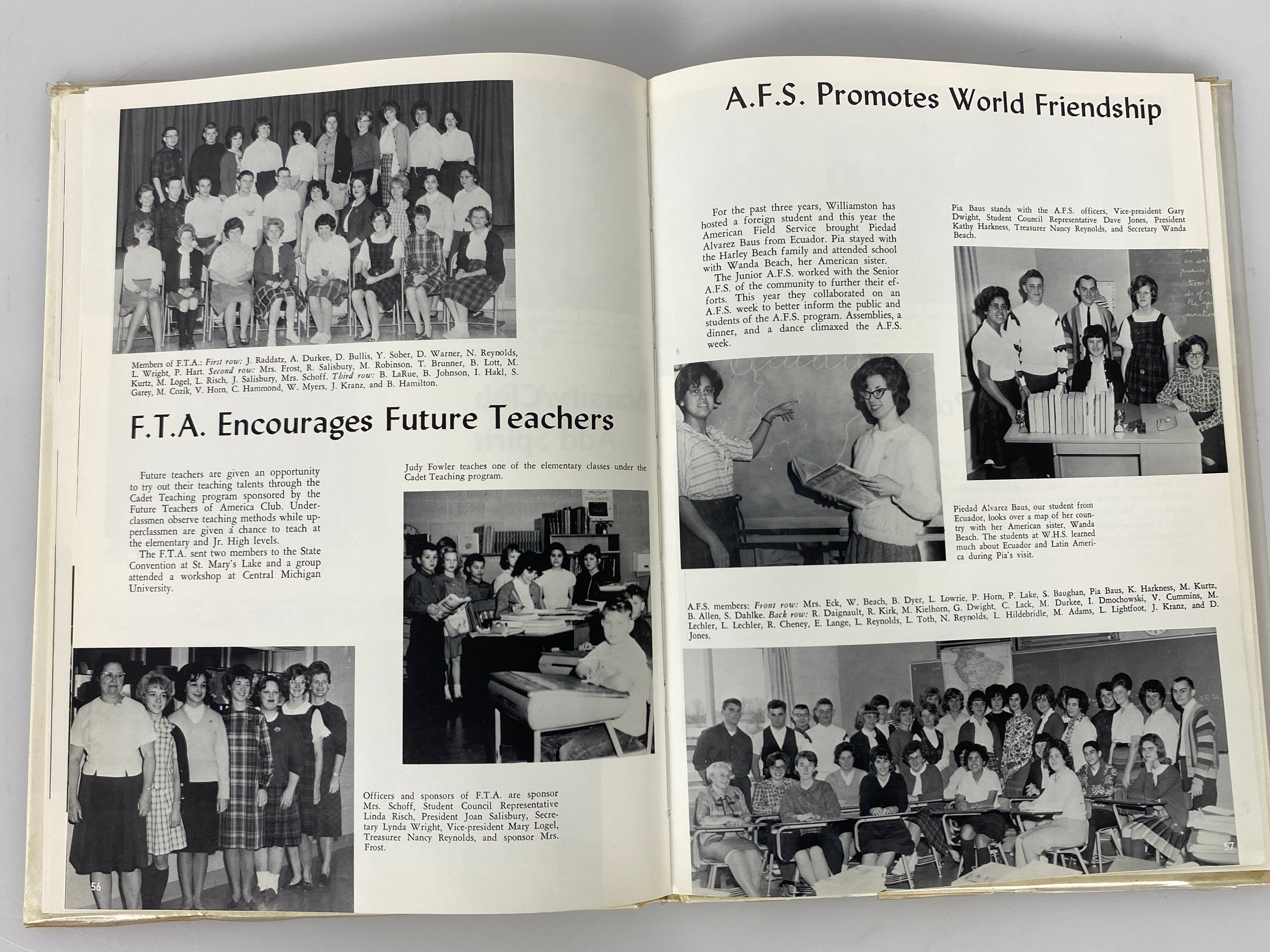 1964 "Hornet" Williamston High School Yearbook Williamston MI.