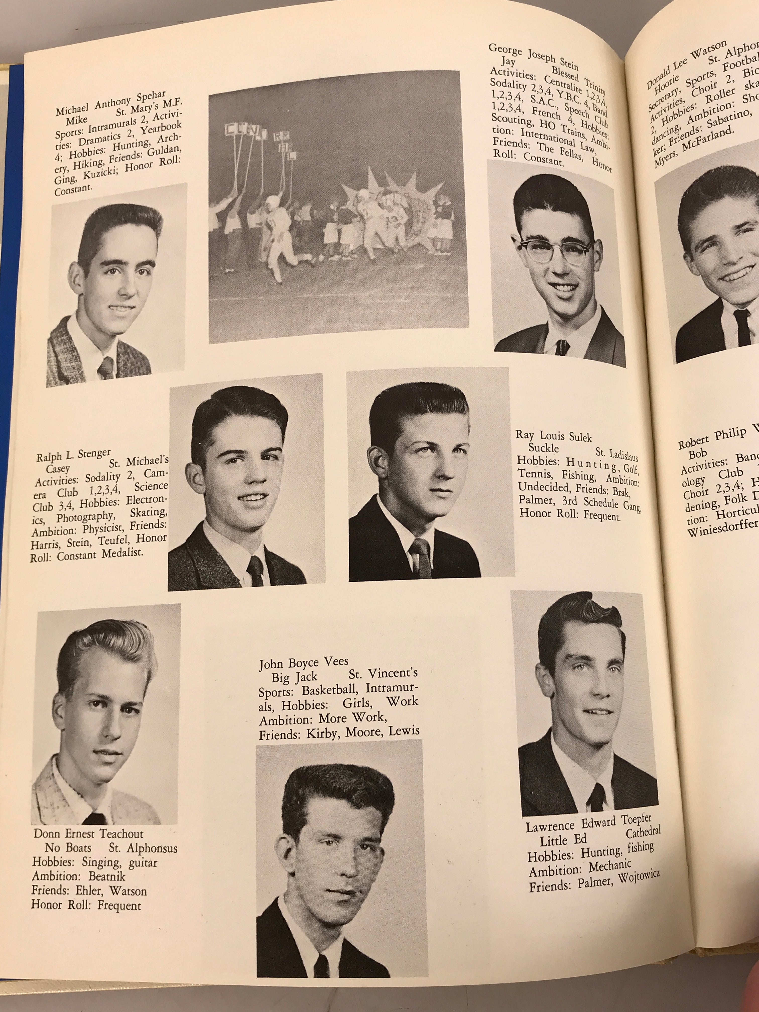 1960 Central Catholic High School Yearbook Wheeling West Virginia HC