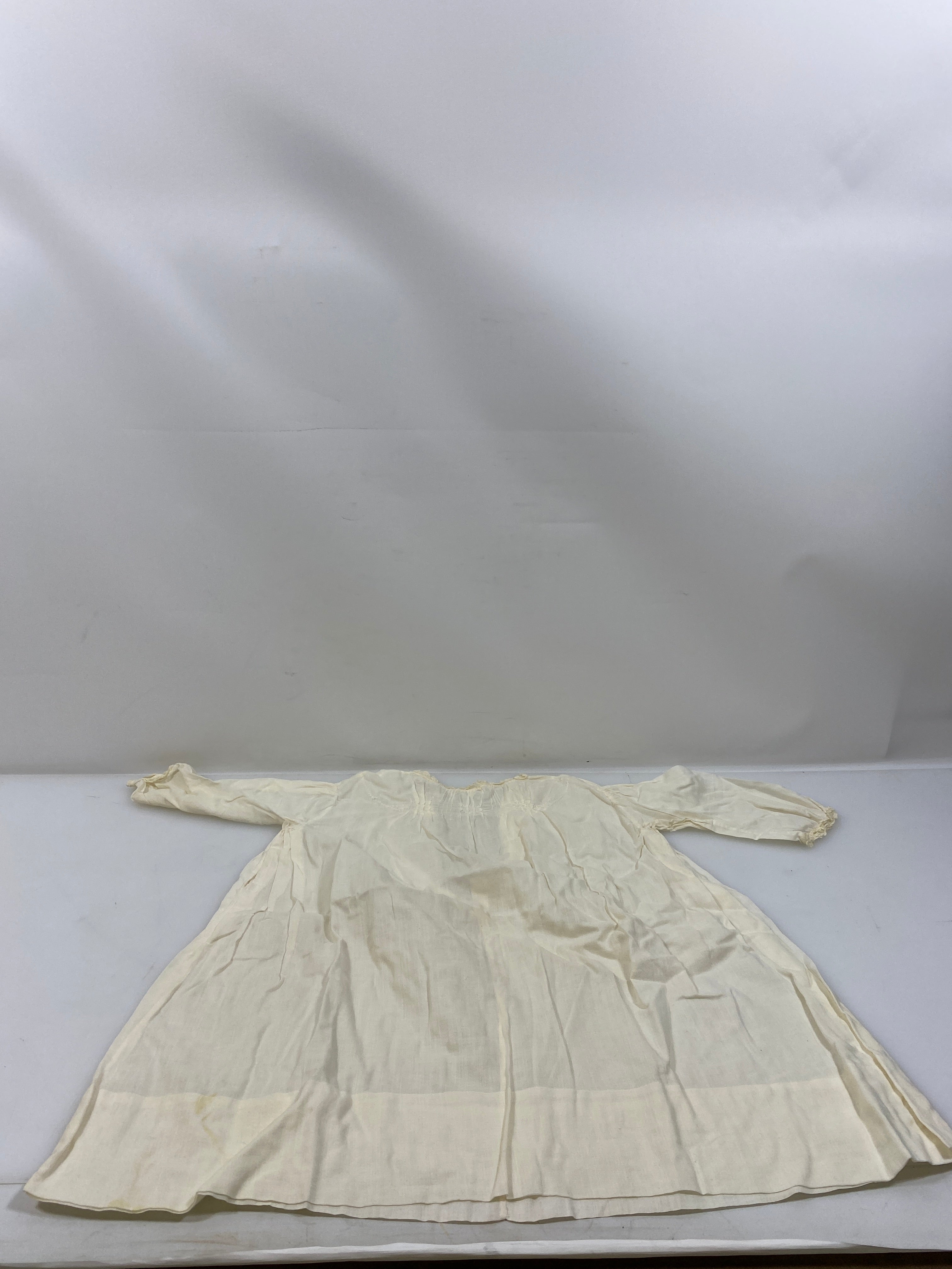 Vintage 1910s White Linen Infant's Dress