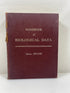Handbook of Biological Data Editor William Spector 1956 HC