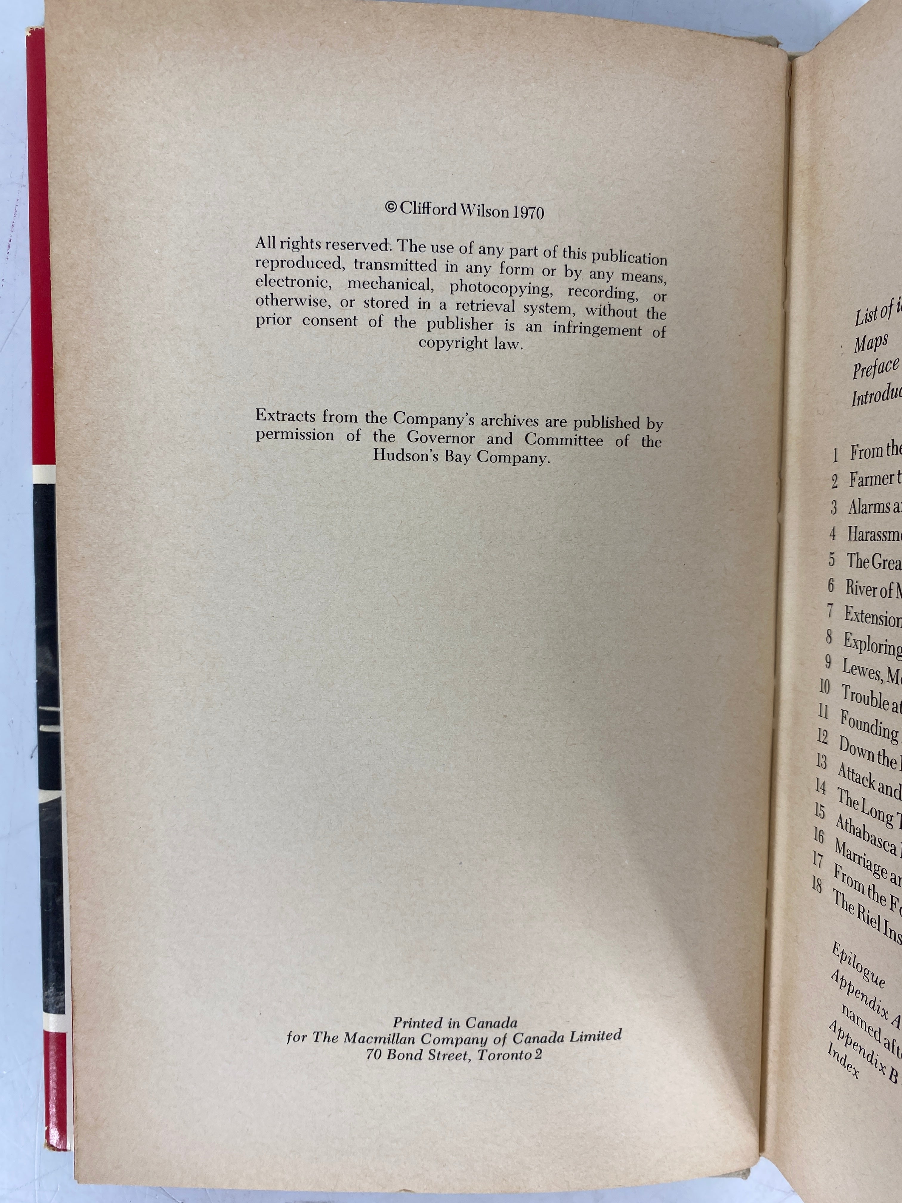 Campbell of the Yukon Wilson 1970 Hudson Bay Co Vintage HCDJ