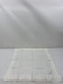 Vintage 1900s White Sheer Linen Handkerchief with Stripe Details
