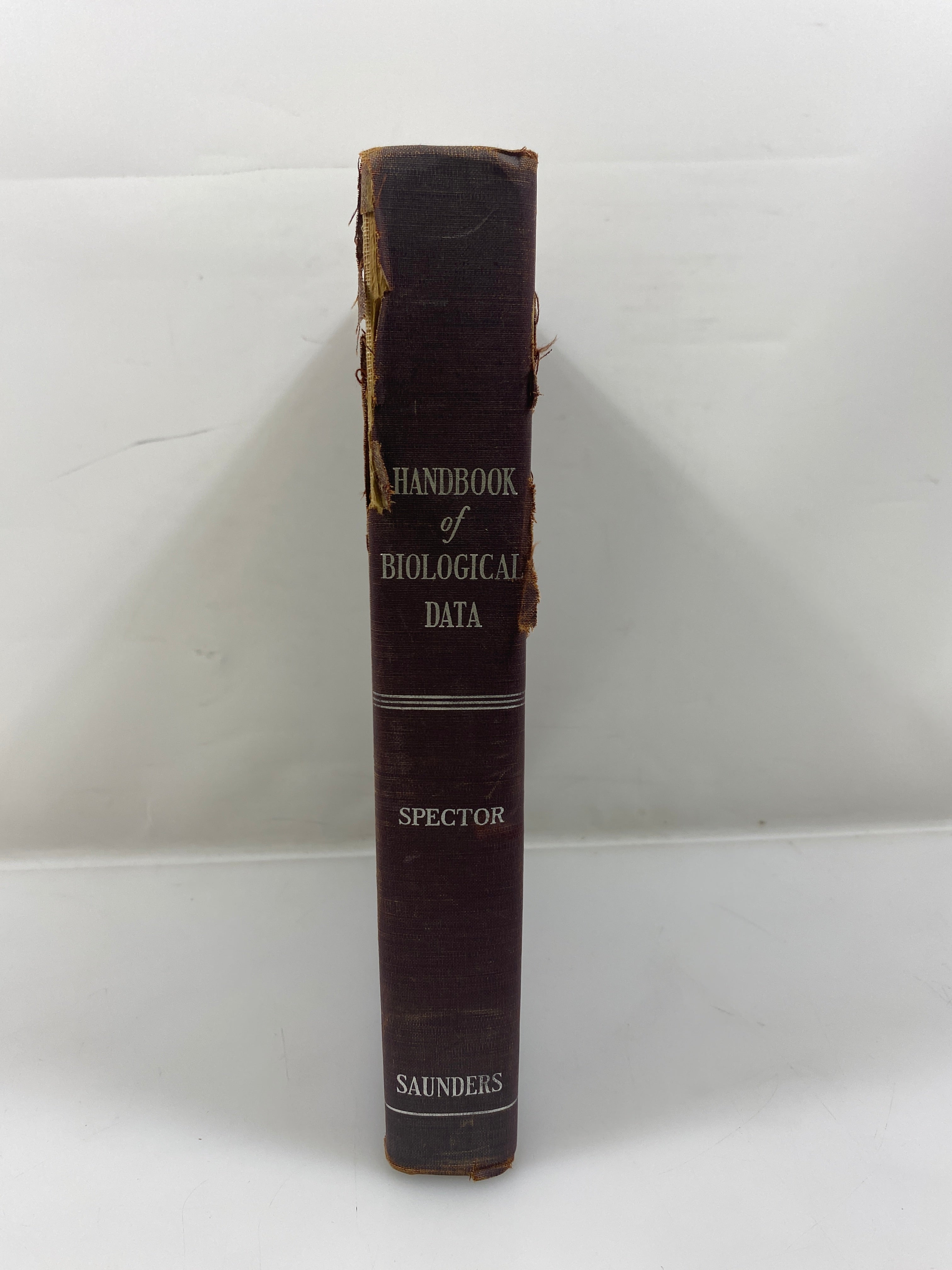 Handbook of Biological Data Editor William Spector 1956 HC
