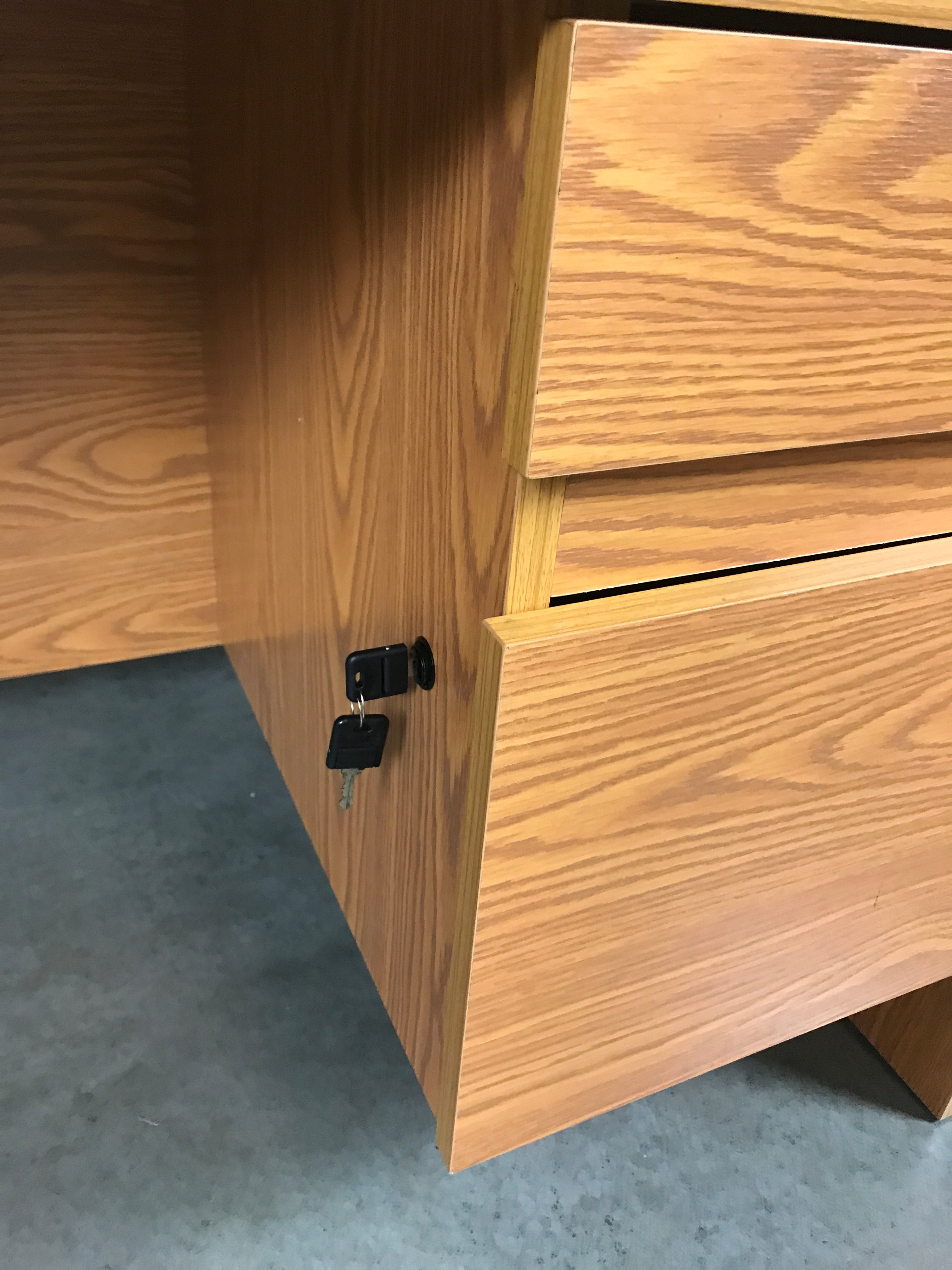 Lorell Wooden Computer Desk with Attached Hutch