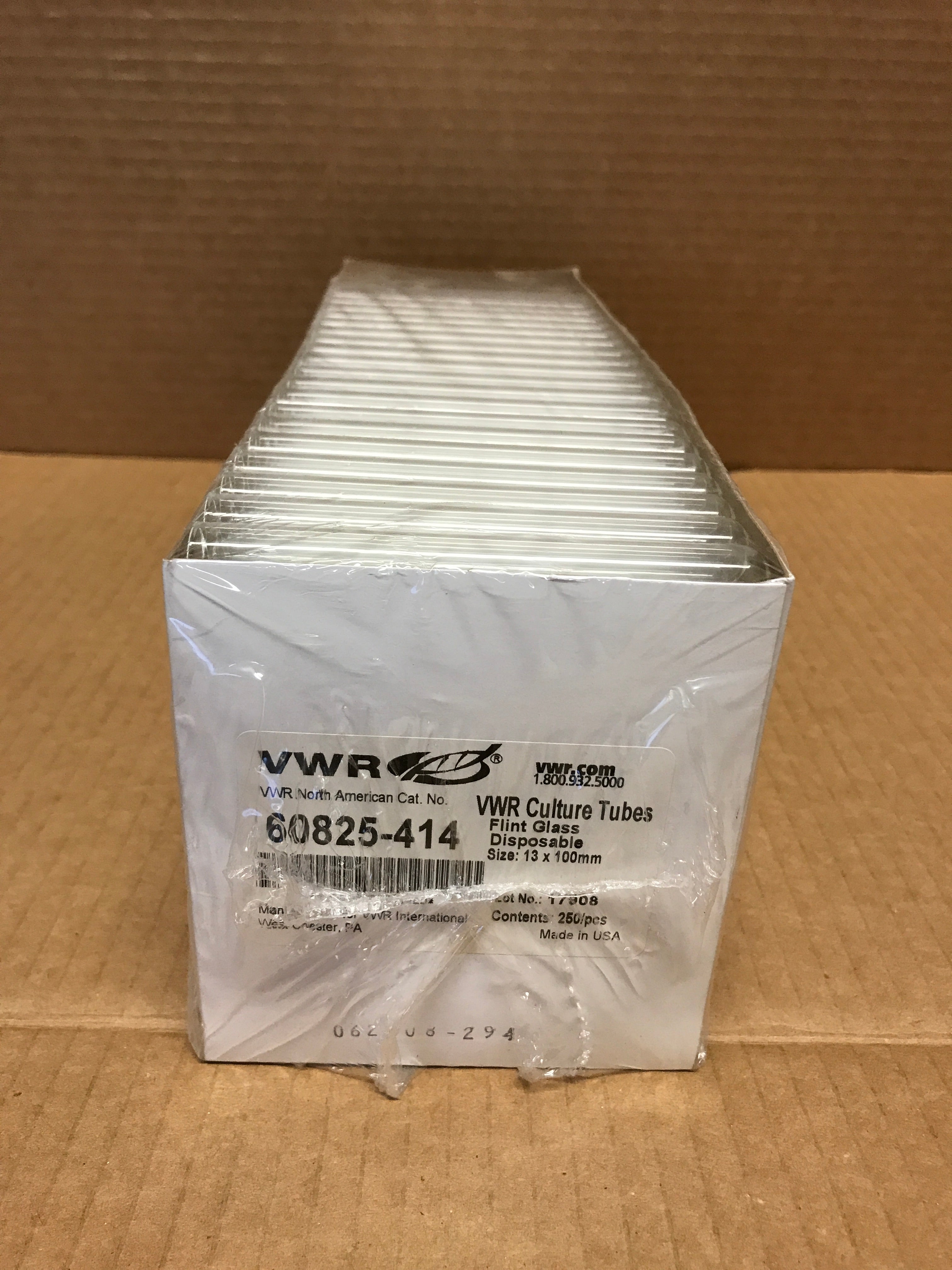 VWR 60825-414 Culture Tubes 13x100mm Pack of 250